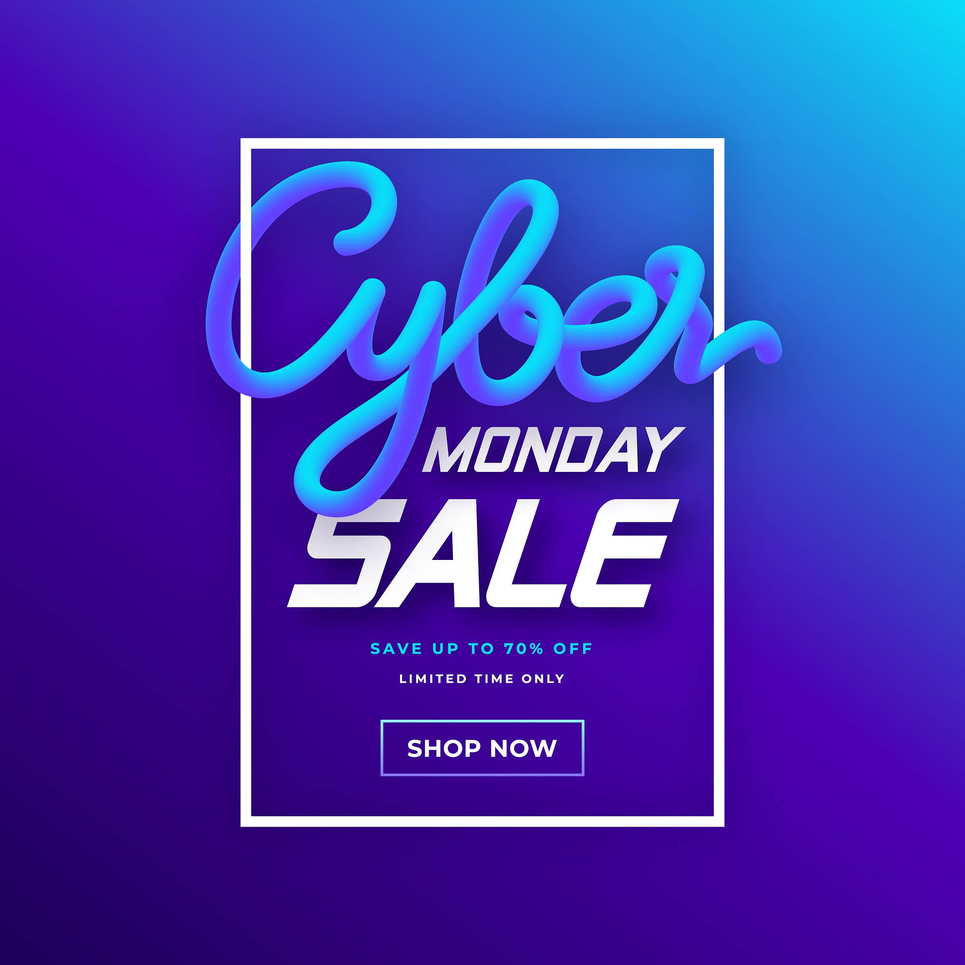 Cyber Monday, two tone, purple and blue, Full HD Desktop Wallpaper