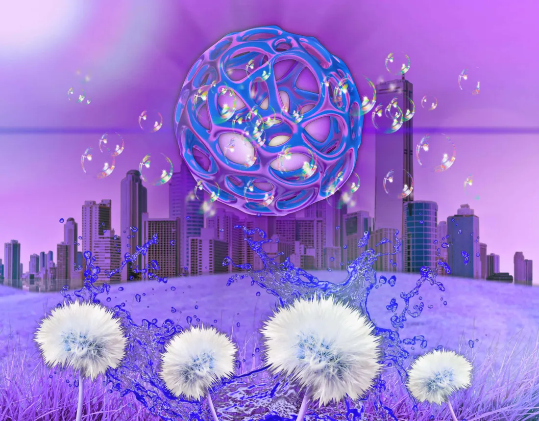 Cyber Purple Y2K Aesthetic