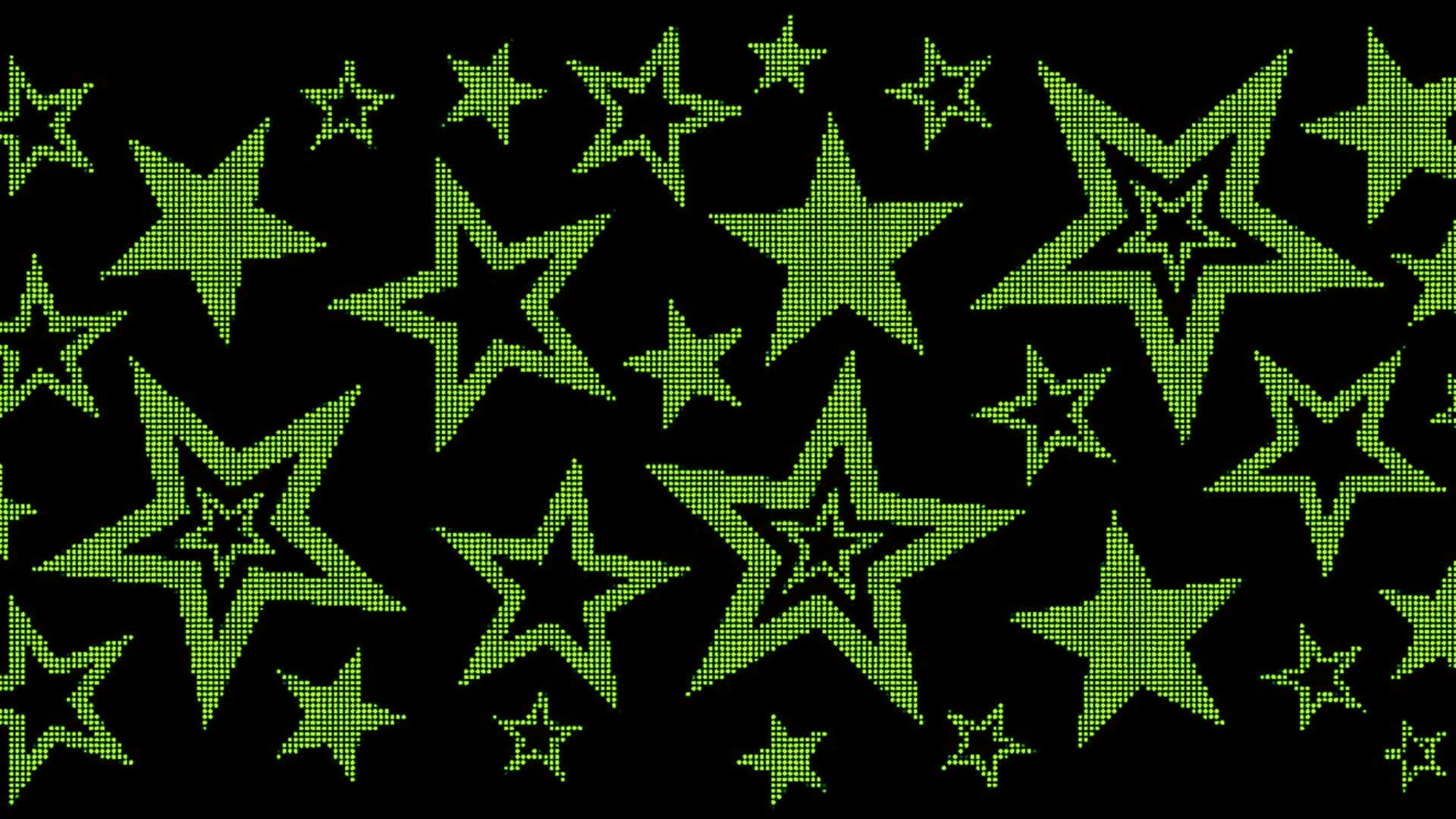 green star, cyber y2k aesthetic, vibrant lime green, Full HD Desktop Wallpaper