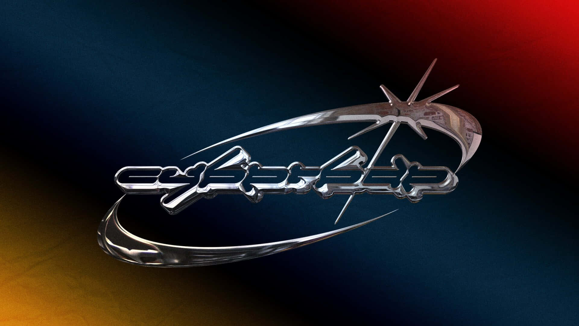 cyber, chrome, starburst swirl, Full HD Desktop Wallpaper