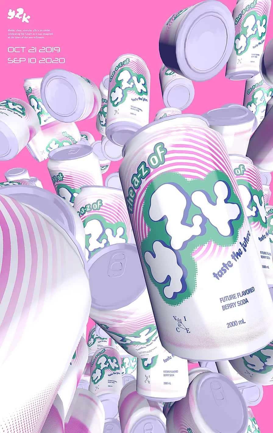 Y2K, pink green and white stripes, vibrant pink background, HD Phone Wallpaper