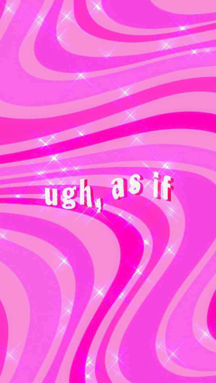 Cyber Y2 K Aesthetic, vibrant pink wavy stripes, glittering sparkles, HD Phone Wallpaper