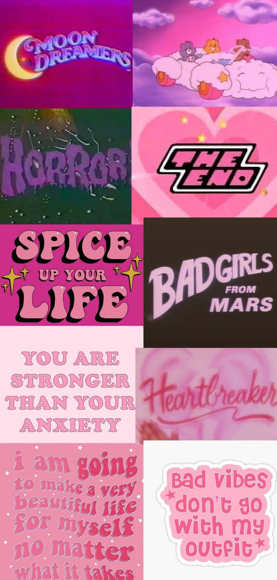 retro Y2K, pink, purple, Full HD Phone Wallpaper