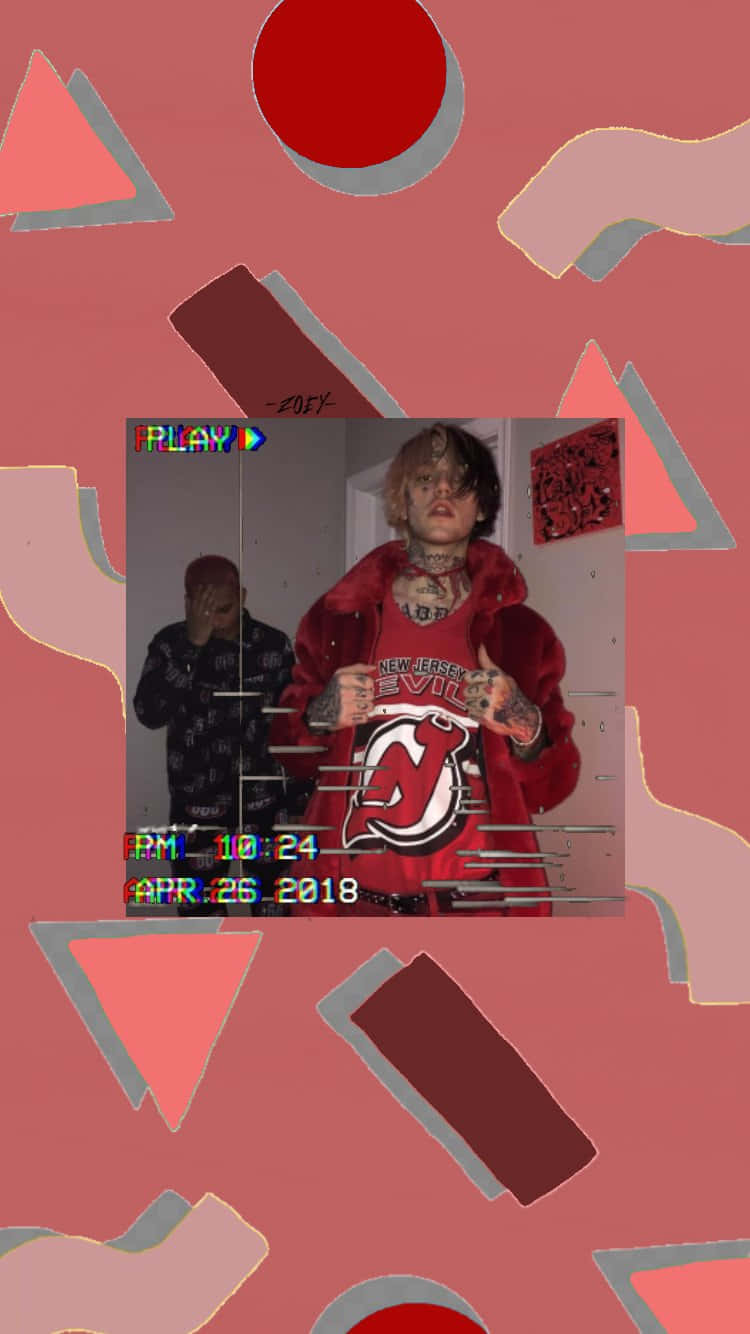Cyber Y2 K, tattooed person, red New Jersey Devils hoodie, HD Phone Wallpaper