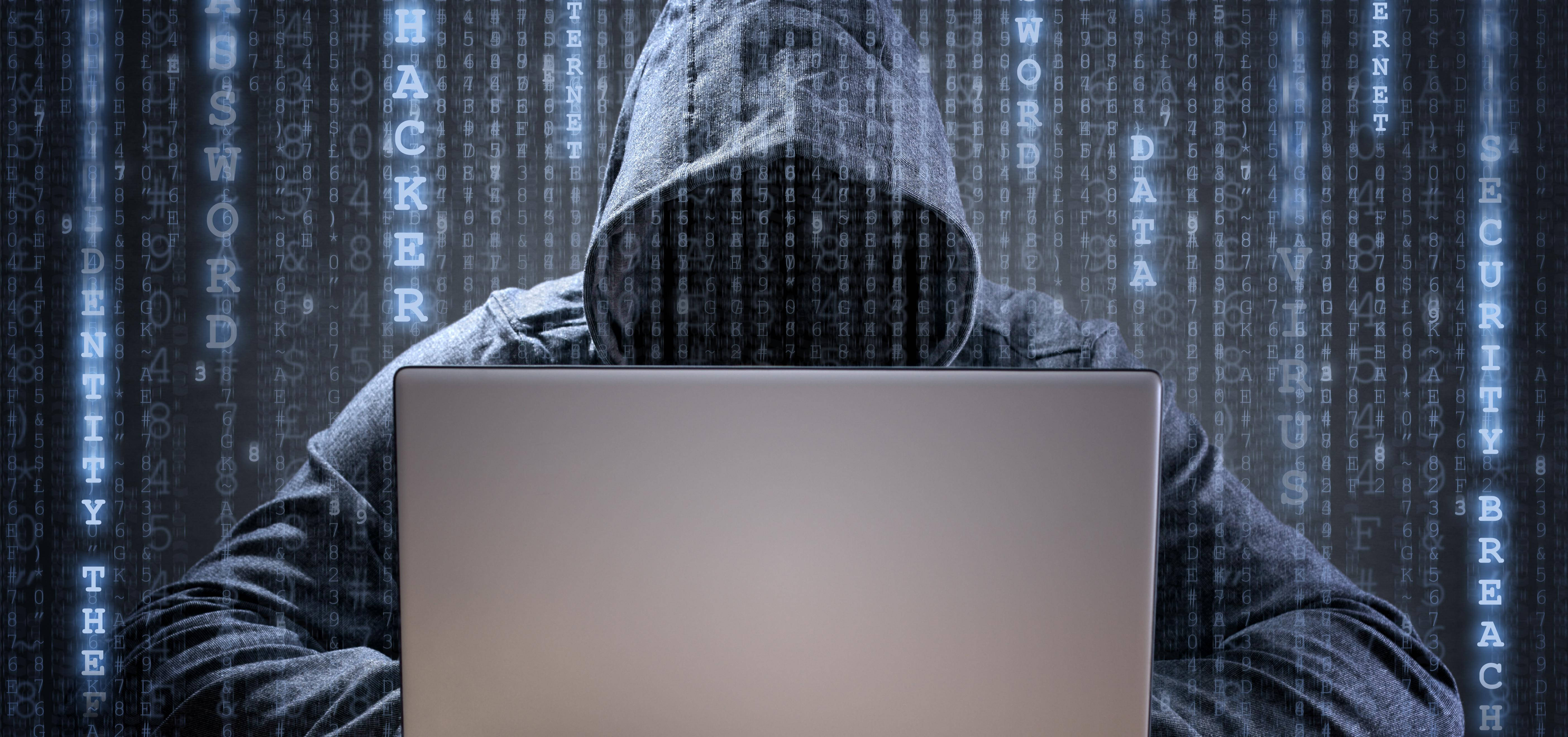 Cyber Security Hacker, laptop, digital code, 5K Desktop Wallpaper