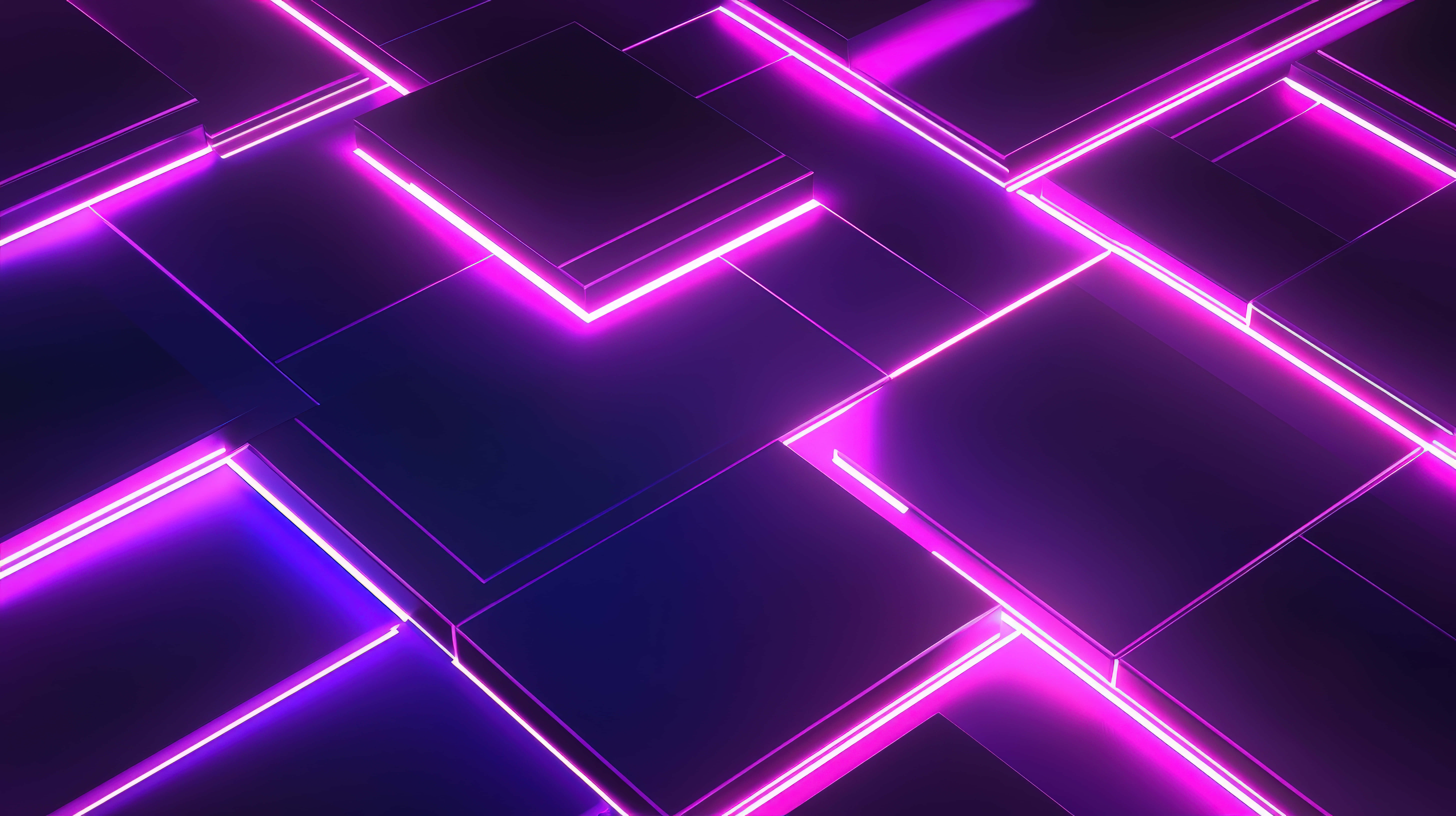 futuristic neon grid, glowing purple lights, neon lines, 8K Desktop Wallpaper
