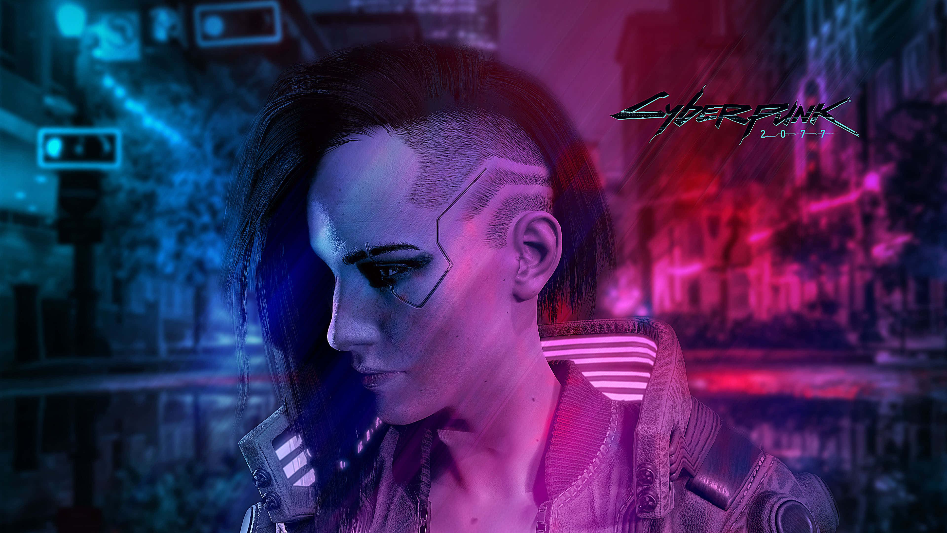 Cyberpunk 2077, cyberpunk woman, cybernetic face implant, 4K Desktop Wallpaper
