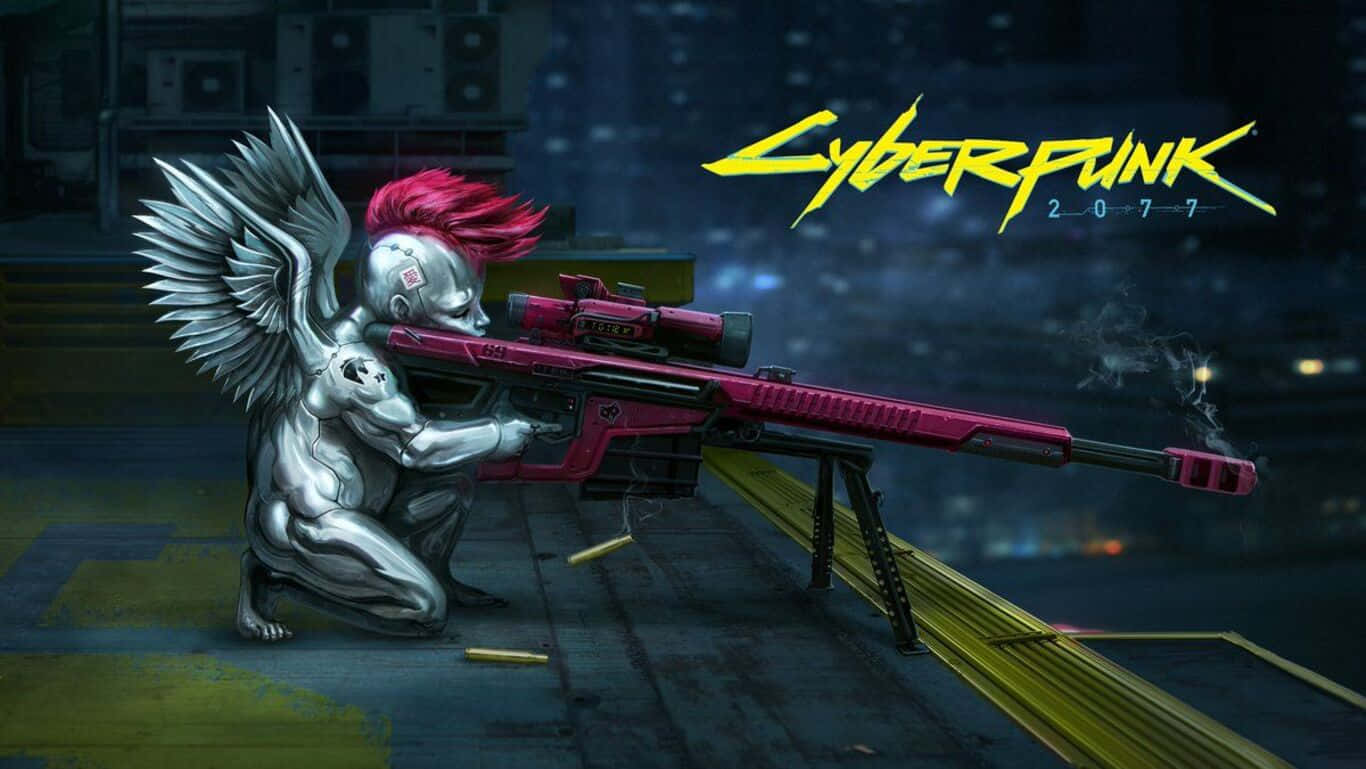 Cyberpunk 2077, Neon Dystopian Future, red mohawk, HD Desktop Wallpaper