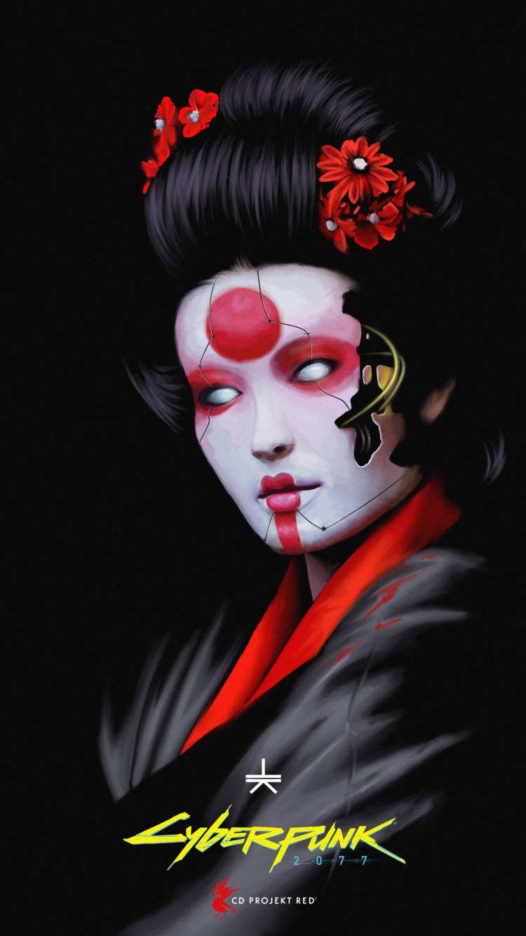 Cyberpunk 2077, iPhone, corpo geisha, HD Phone Wallpaper