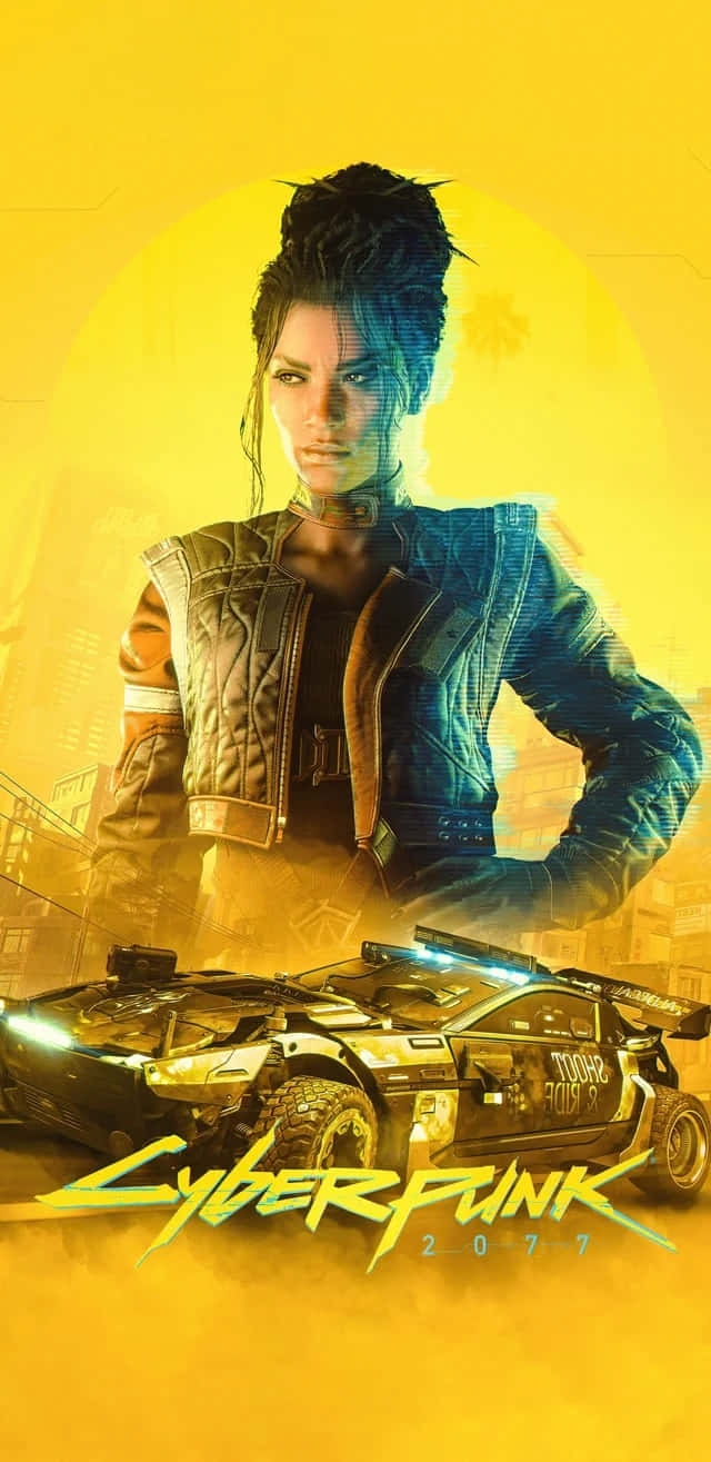 Cyberpunk 2077, female character, leather jacket, HD Phone Wallpaper