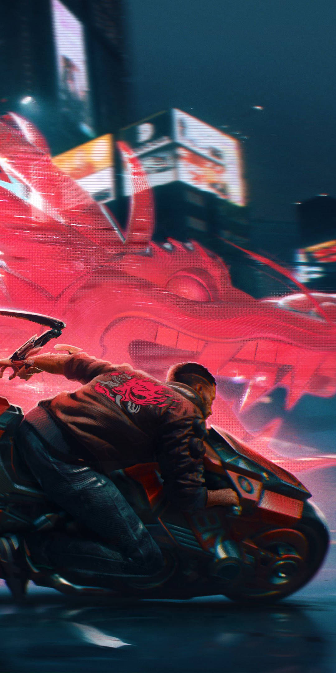 Cyberpunk 2077, motor rider, futuristic motorcycle, Full HD Phone Wallpaper