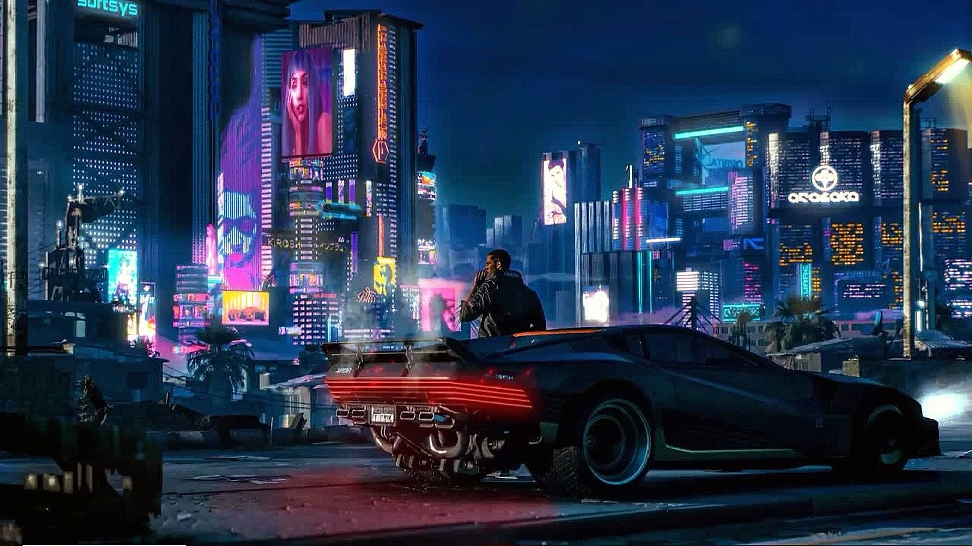 Cyberpunk, 1920x1080, neon-drenched cyberpunk cityscape, Full HD Desktop Wallpaper