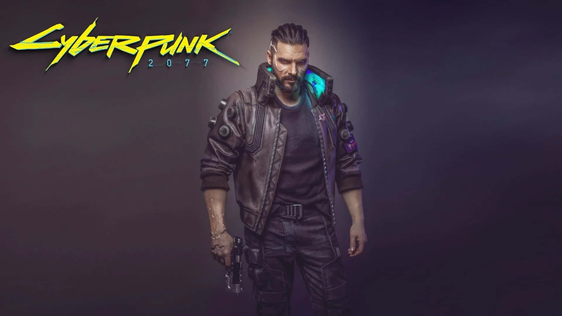 Cyberpunk 2077, Night City, leather jacket, Full HD Desktop Wallpaper