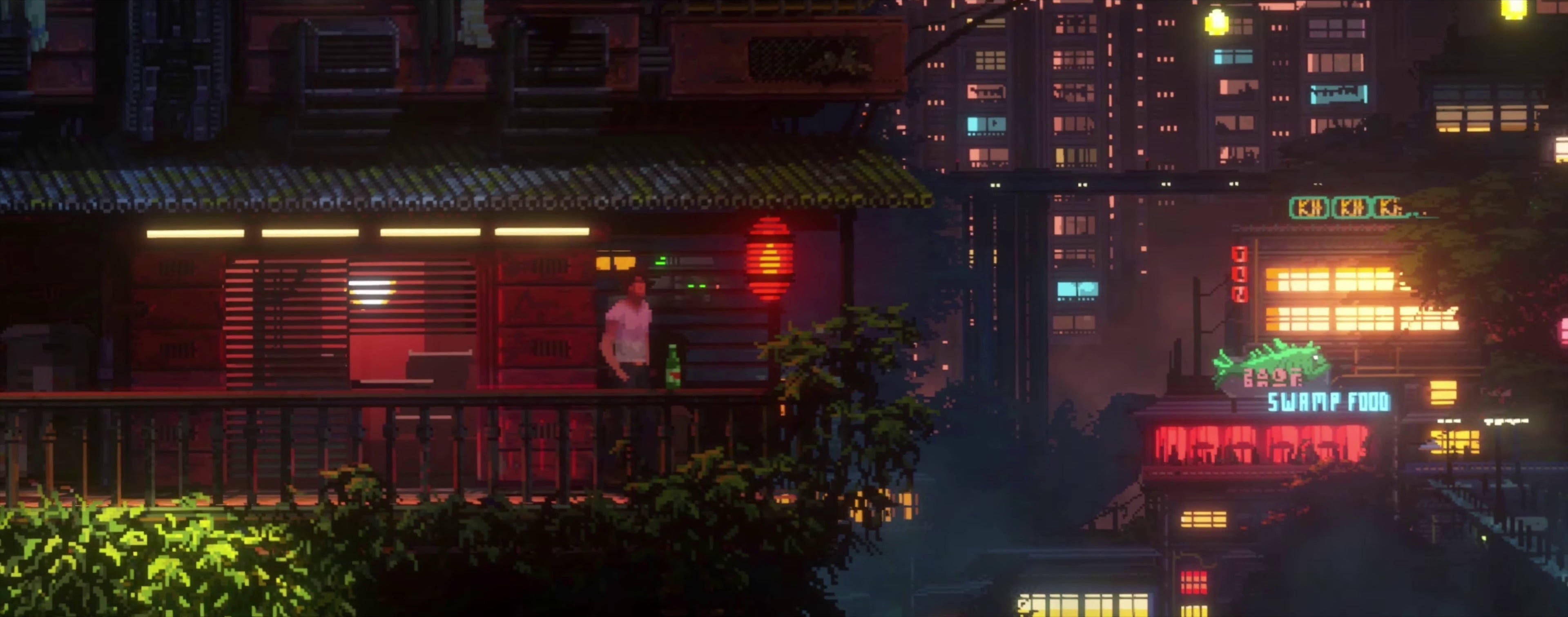 Cyberpunk, ultrawide, male, 2K Desktop Wallpaper