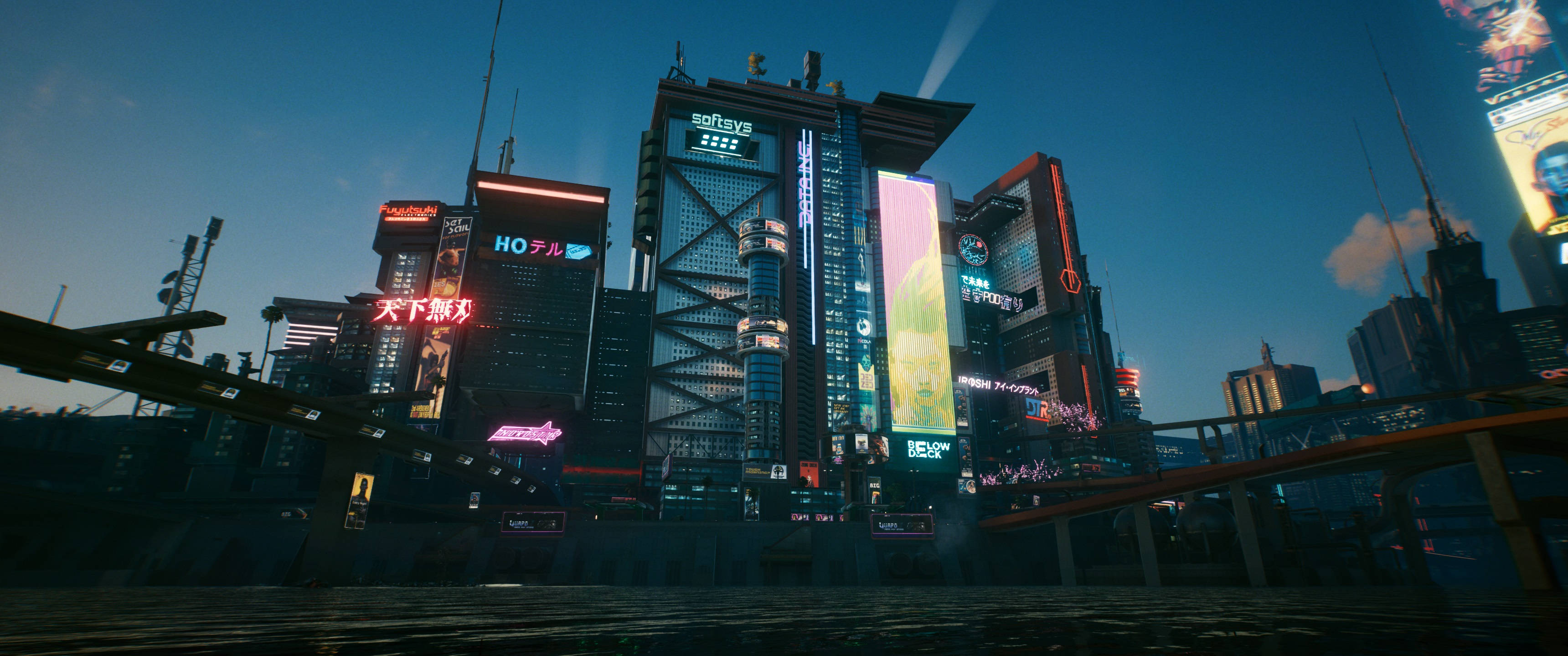 3440x1440, cyberpunk, cityscape, 2K Desktop Wallpaper