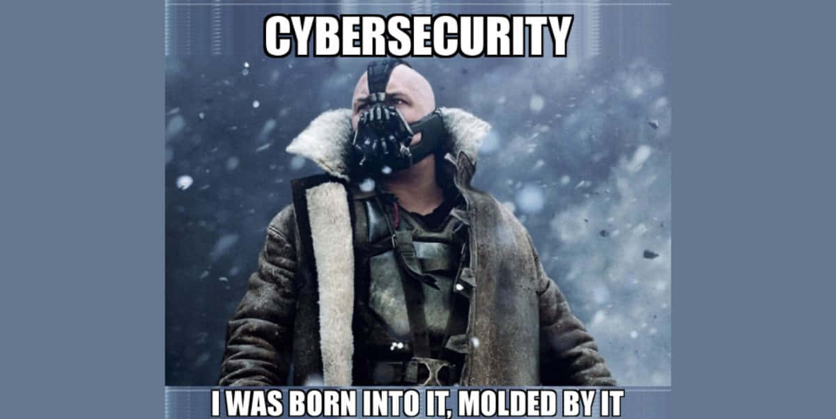 Cybersecurity Memes, bald man, snowstorm, SD Desktop Wallpaper