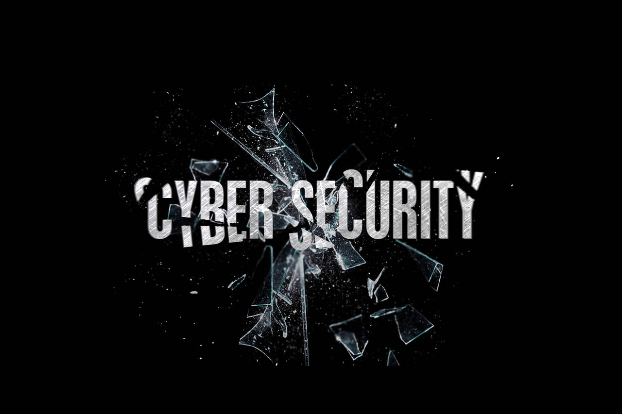 CYBER SECURITY, shattered glass, stark black background, HD Desktop Wallpaper
