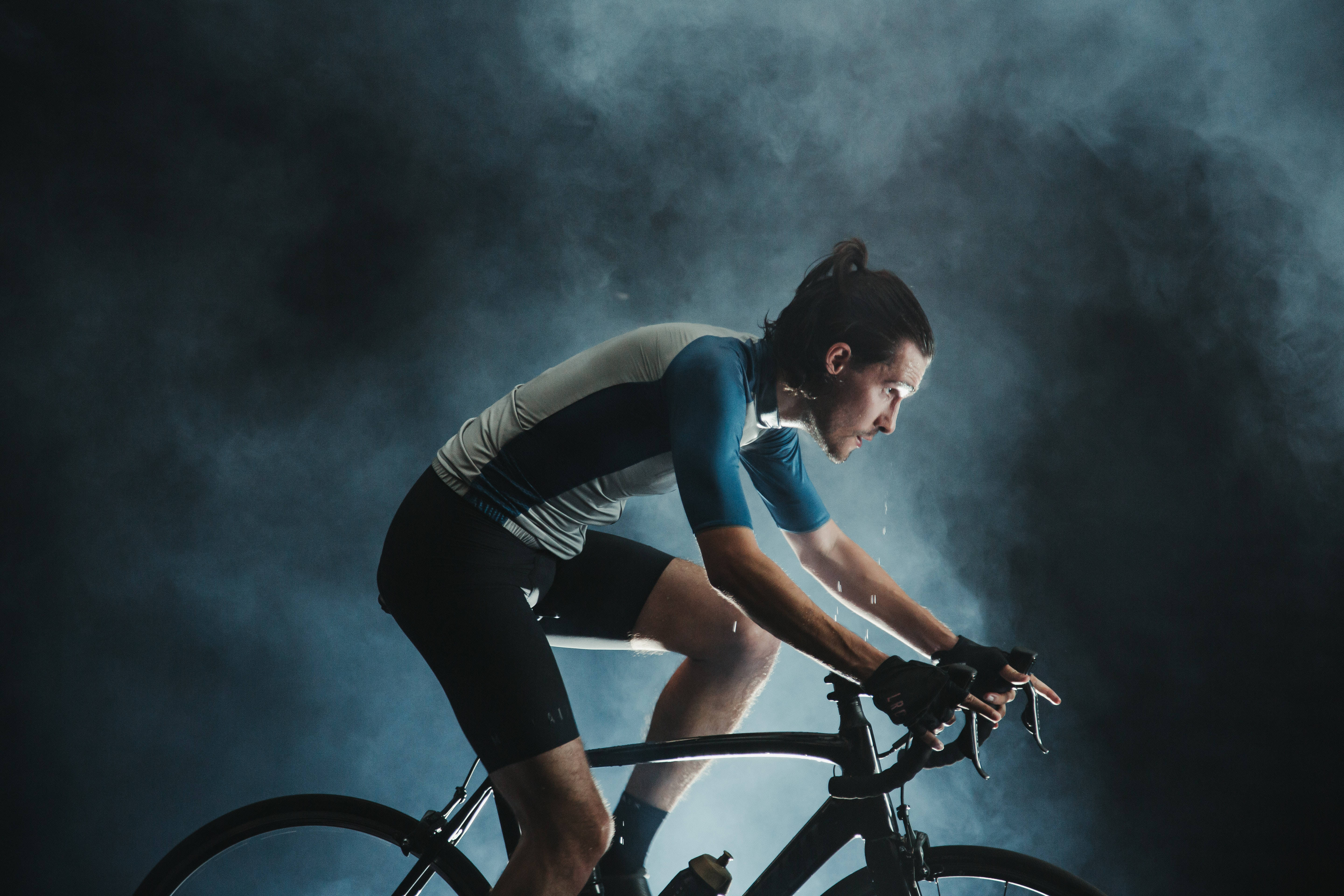 sweating cycling man, road bike, athletic gear, 5K Desktop Wallpaper