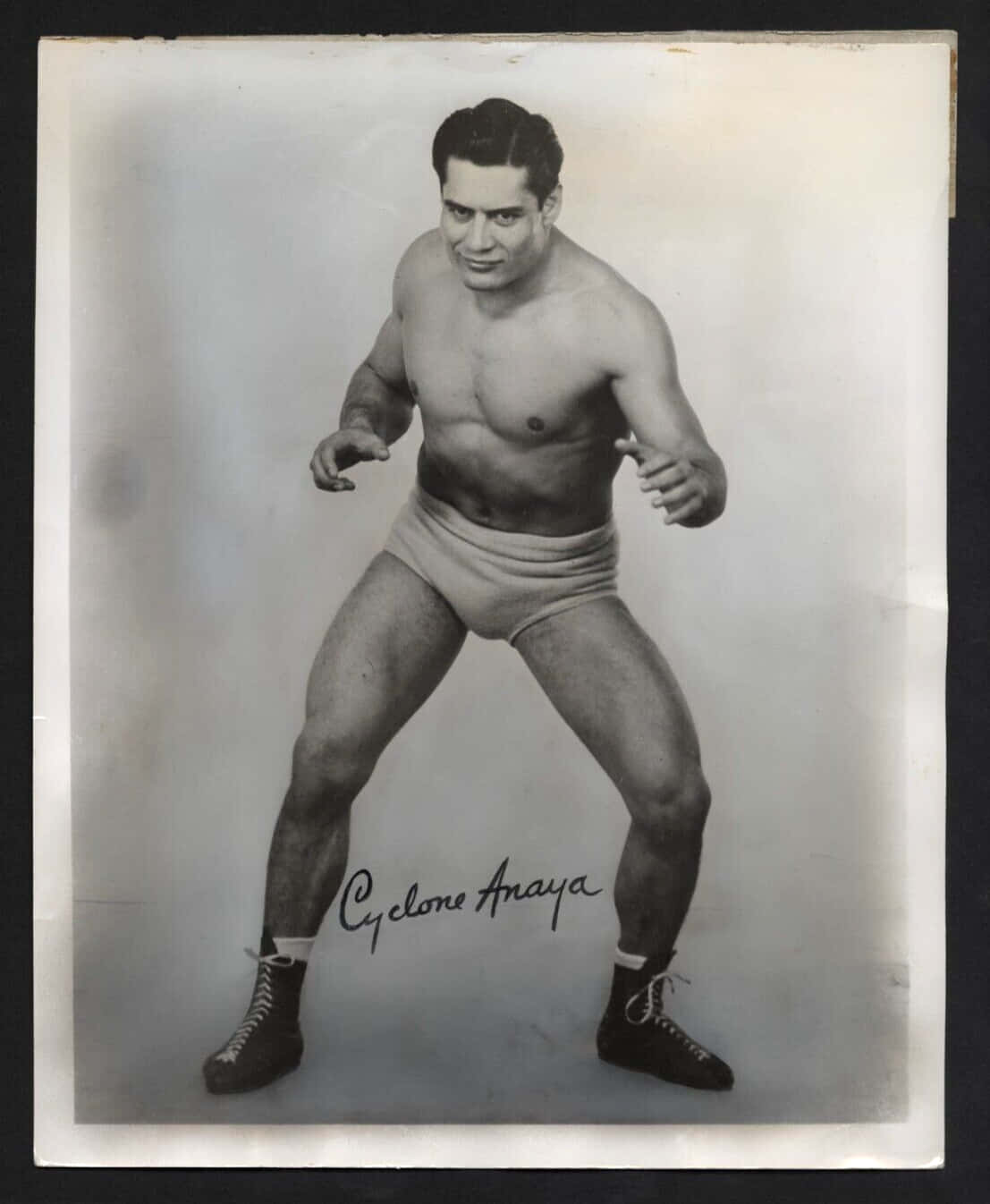 Cyclone Anaya, 1950, professional wrestling card, HD Phone Wallpaper