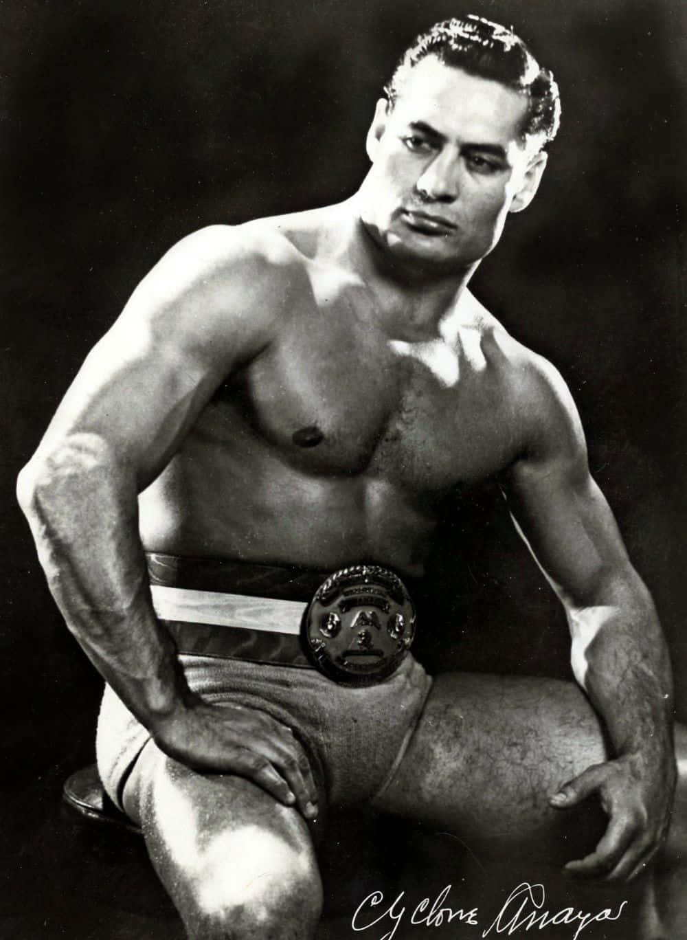 Cyclone Anaya, vintage wrestling trunks, championship belt, HD Phone Wallpaper