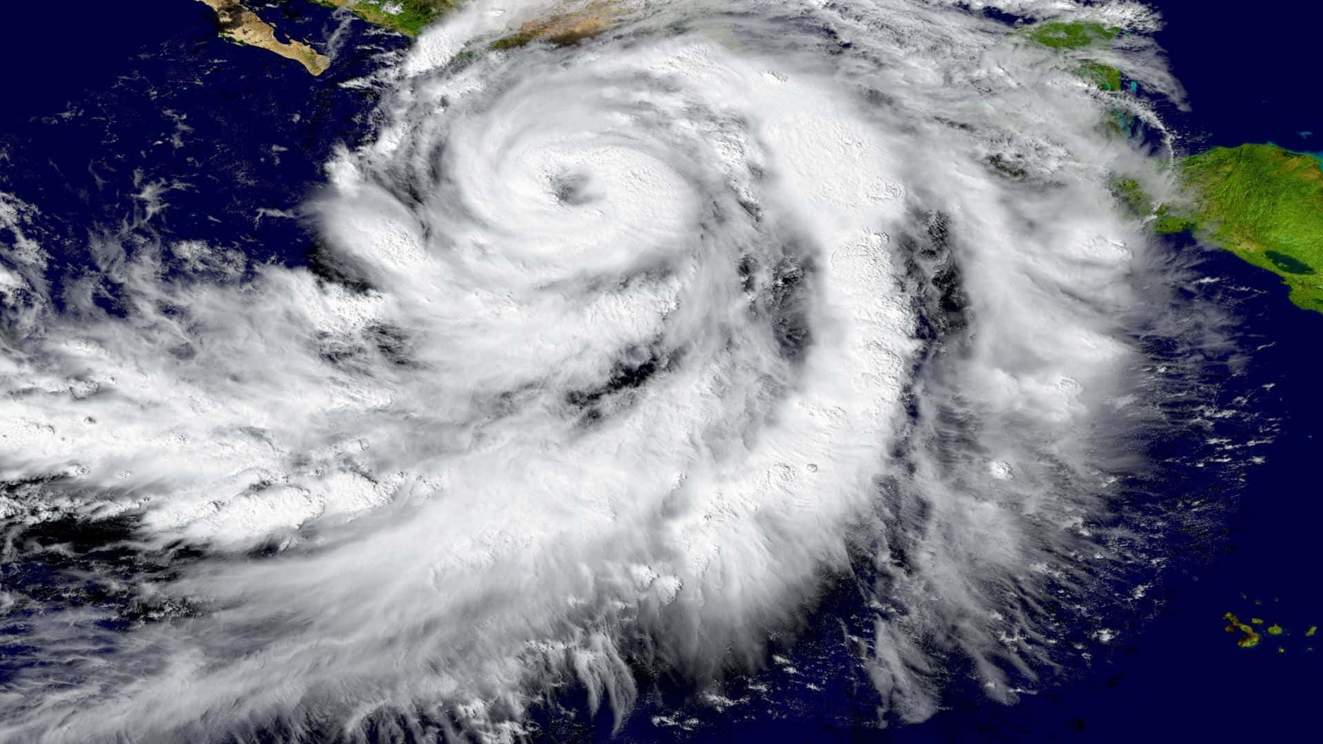 Cyclone, hurricane, ocean, Full HD Desktop Wallpaper