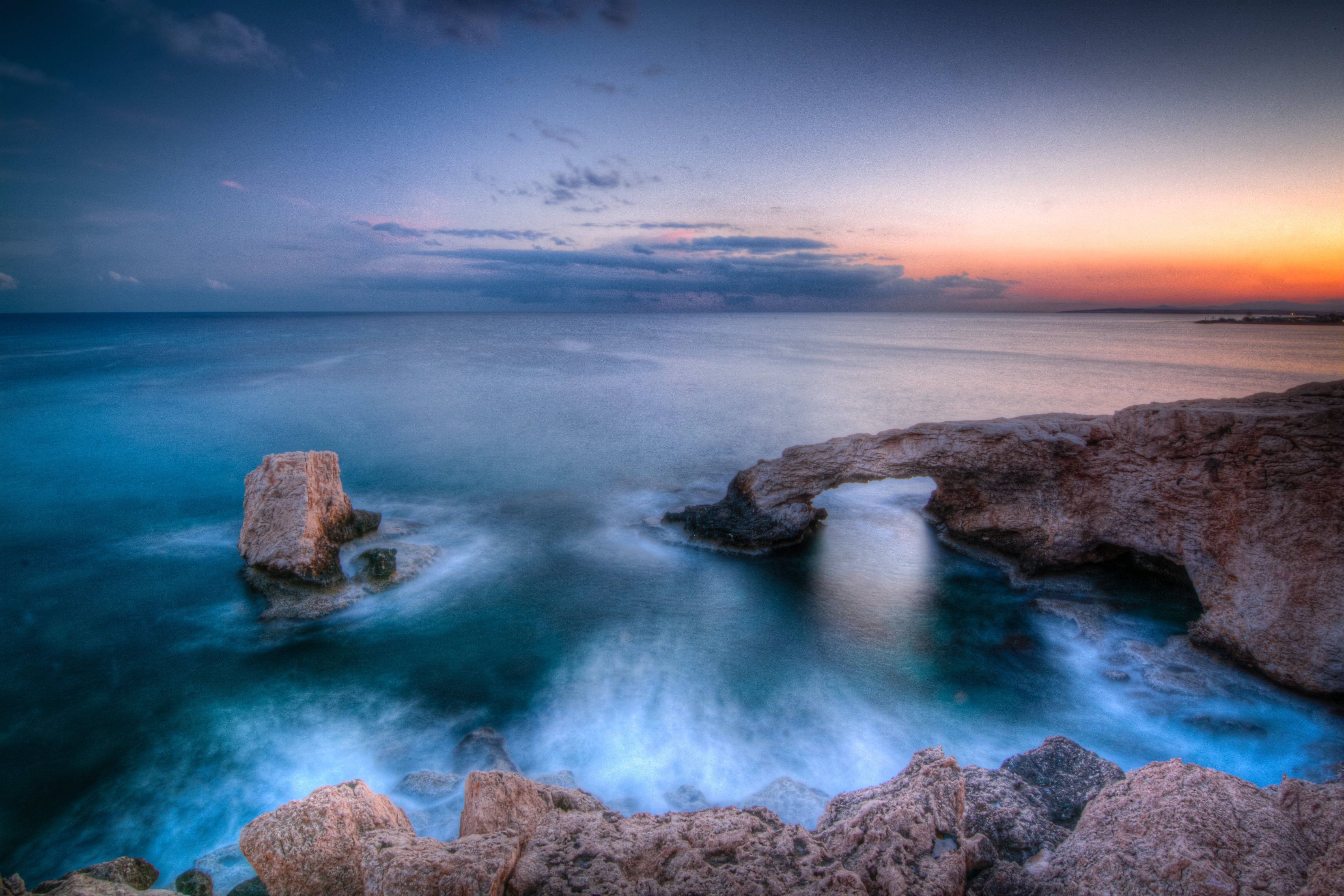 Cyprus, nature preserves, sunset, 4K Desktop Wallpaper