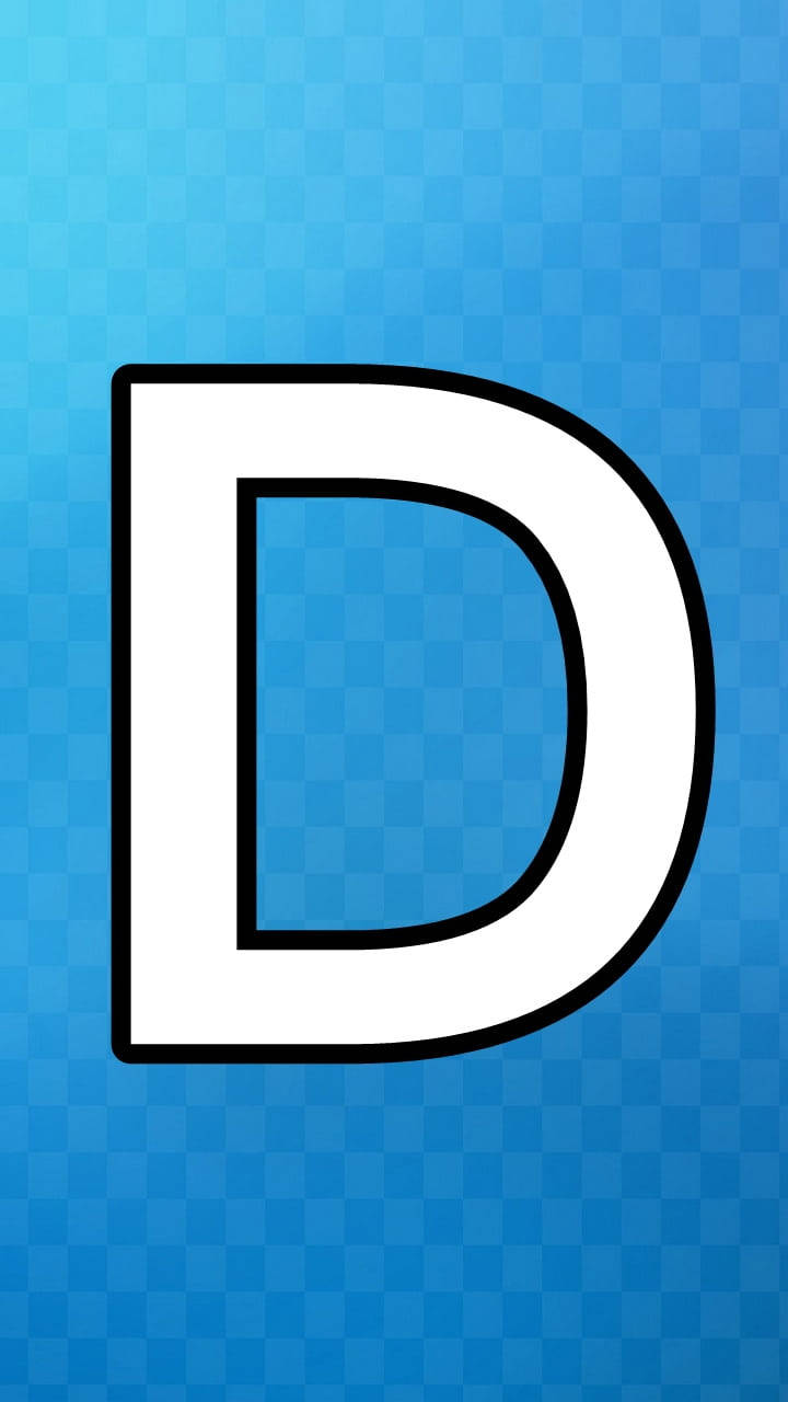 letter D, white, black outline, HD Phone Wallpaper