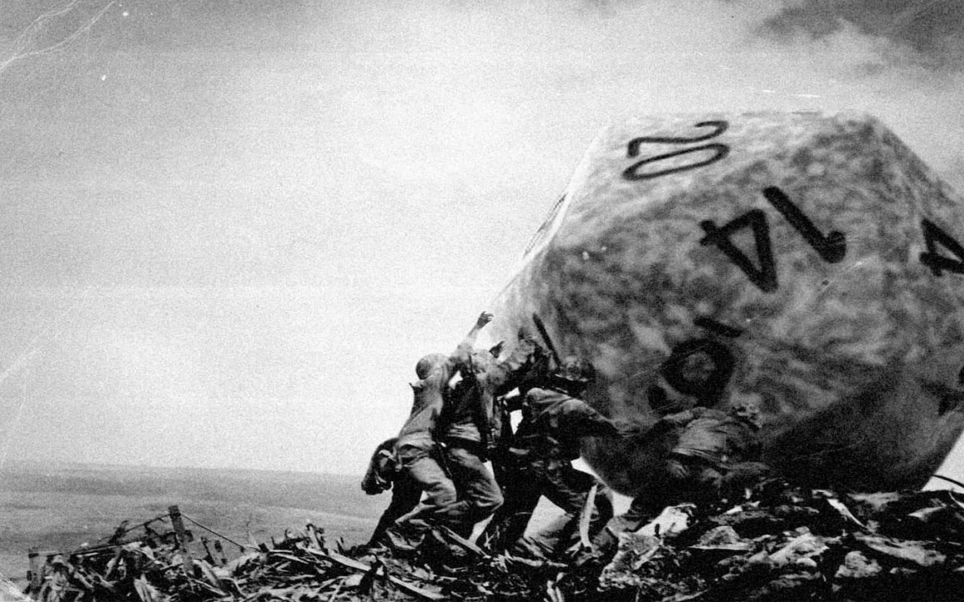 D20, battlefield of wreckage, hazy sky, Full HD Desktop Wallpaper