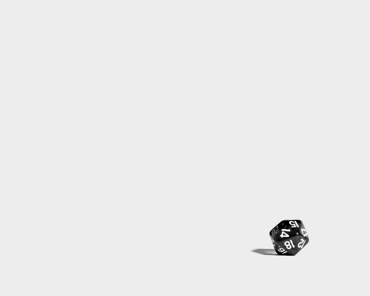 D20, black, white numbers, HD Desktop Wallpaper