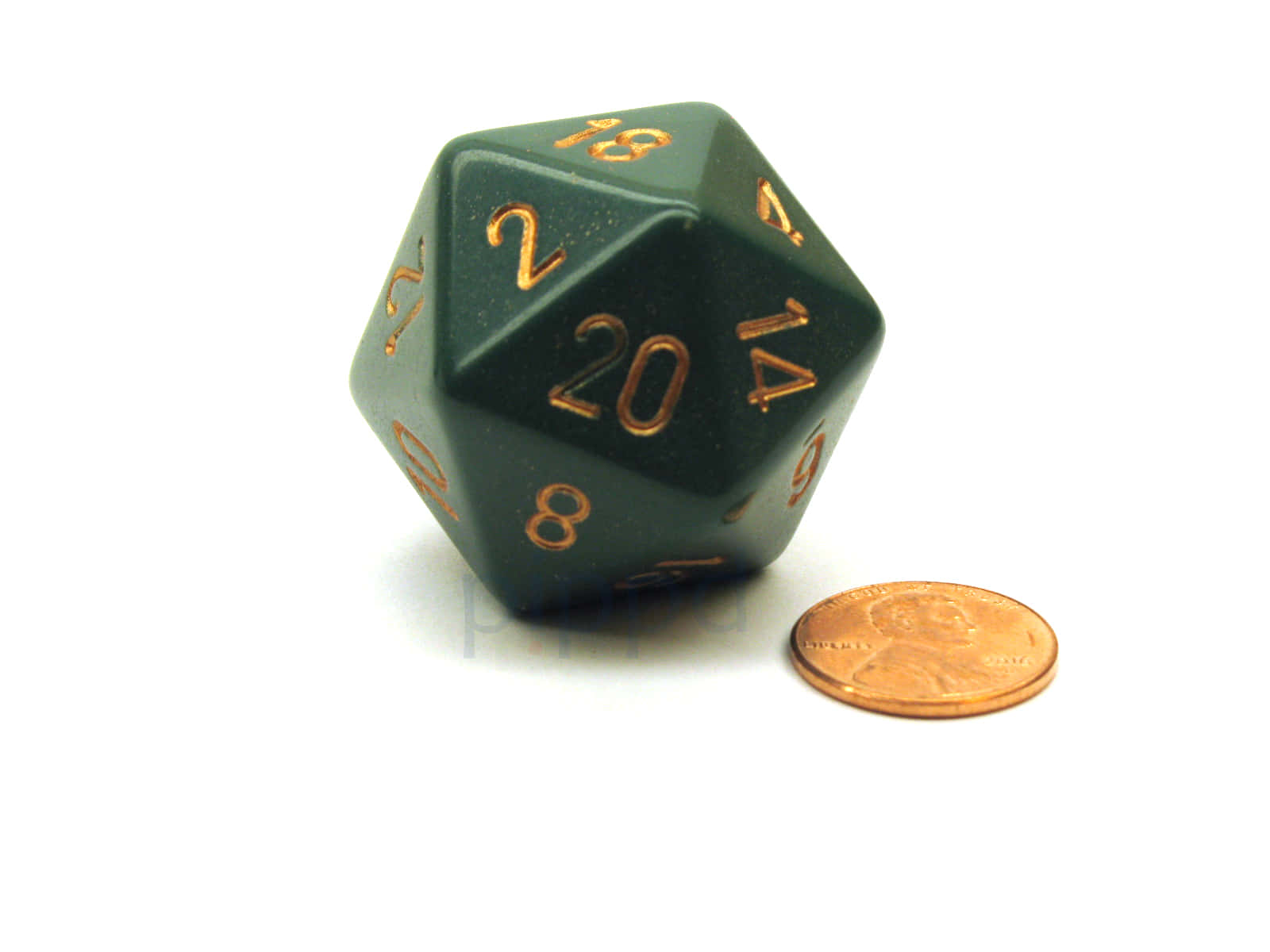 D20, dark green, gold numbers, HD Desktop Wallpaper