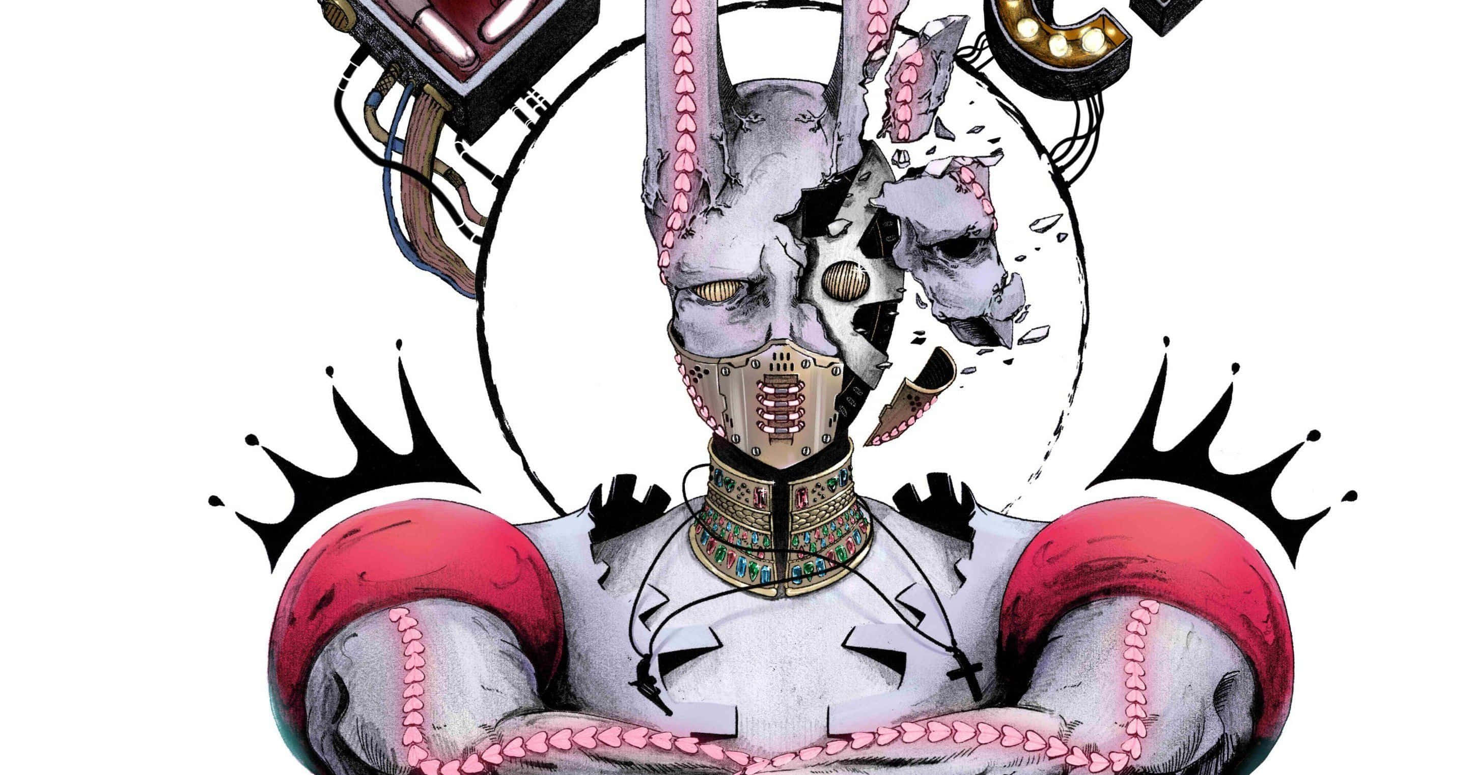 D4c, cracked skull, boxing gloves, 2K Desktop Wallpaper