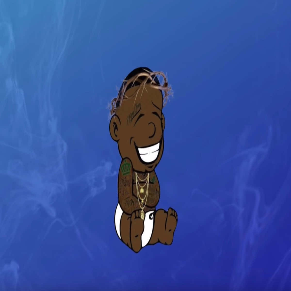Dababy Cartoon, cartoon baby, dreadlocks, SD Desktop Wallpaper