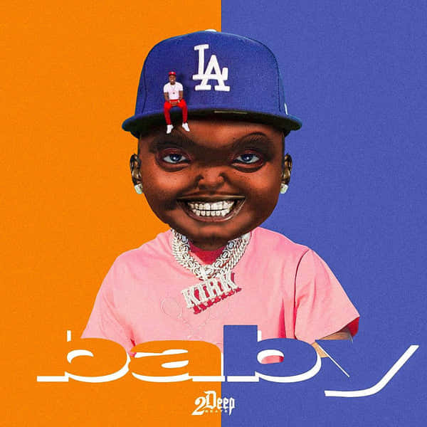 DaBaby, pink shirt, blue LA cap, SD Desktop Wallpaper