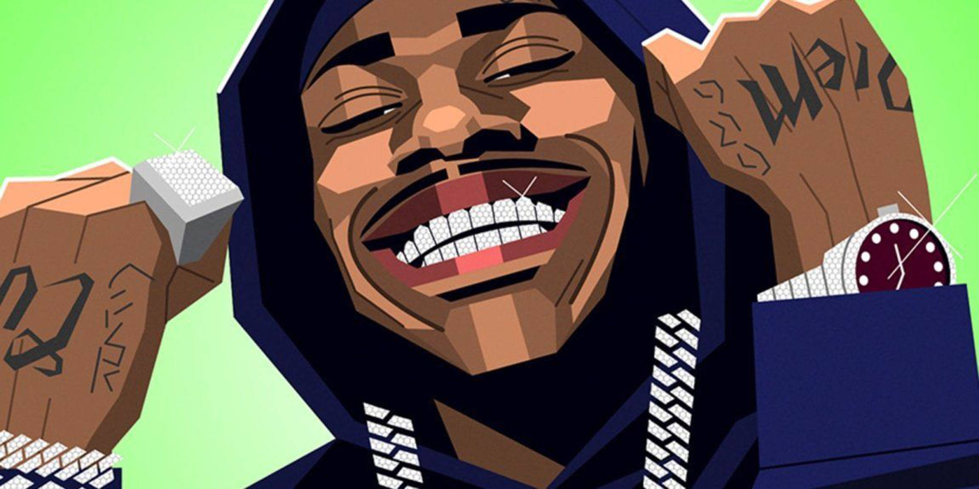 Dababy, hip hop cartoon illustration, hoodie, Full HD Desktop Wallpaper