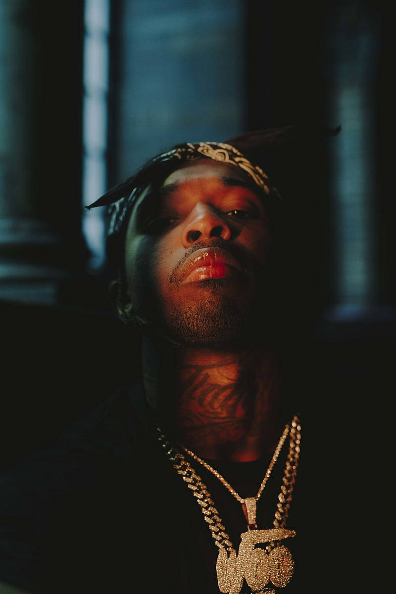 Dababy Phone, gold chain, bandana, SD Phone Wallpaper