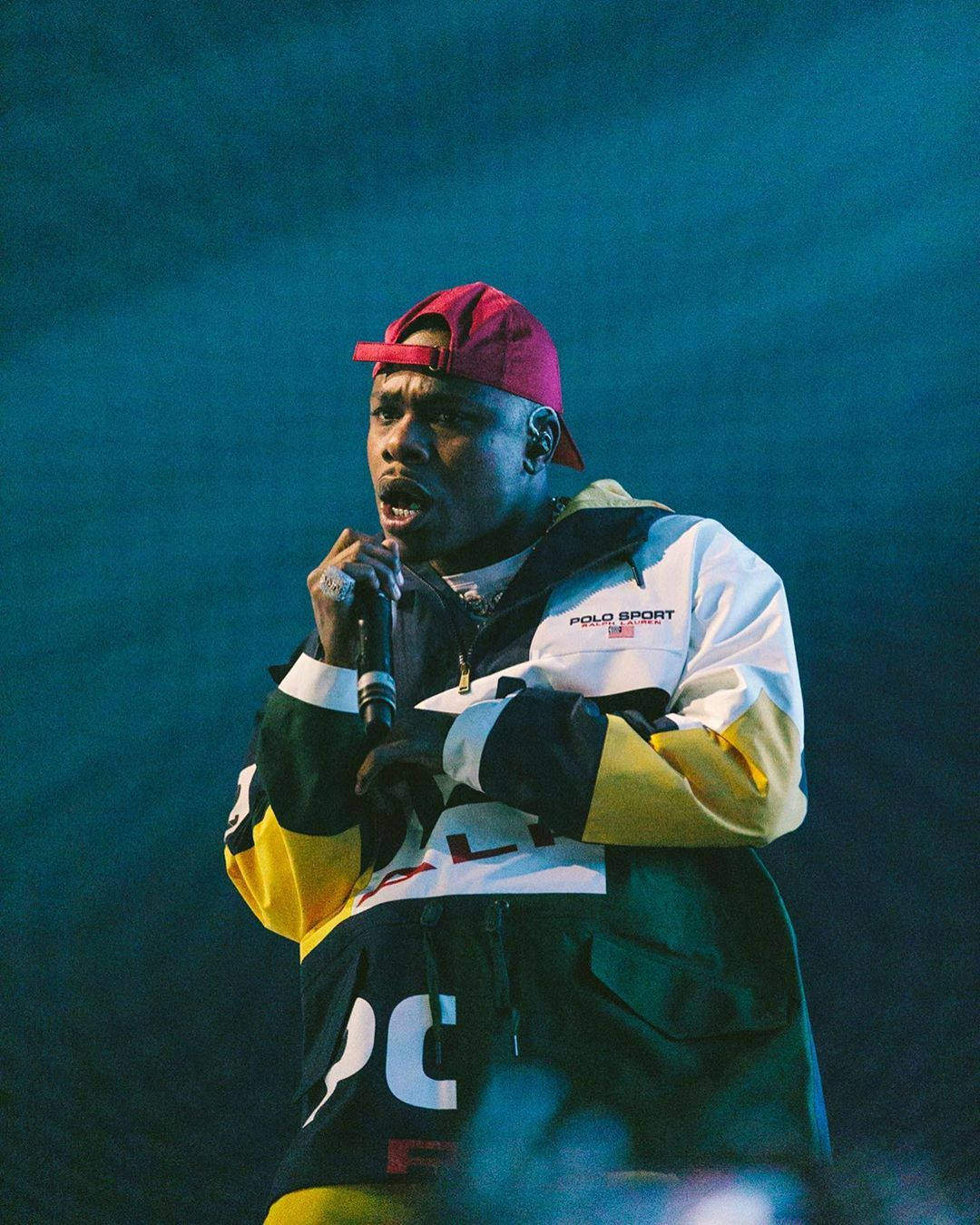 Dababy Phone, red cap, colorful jacket, HD Phone Wallpaper