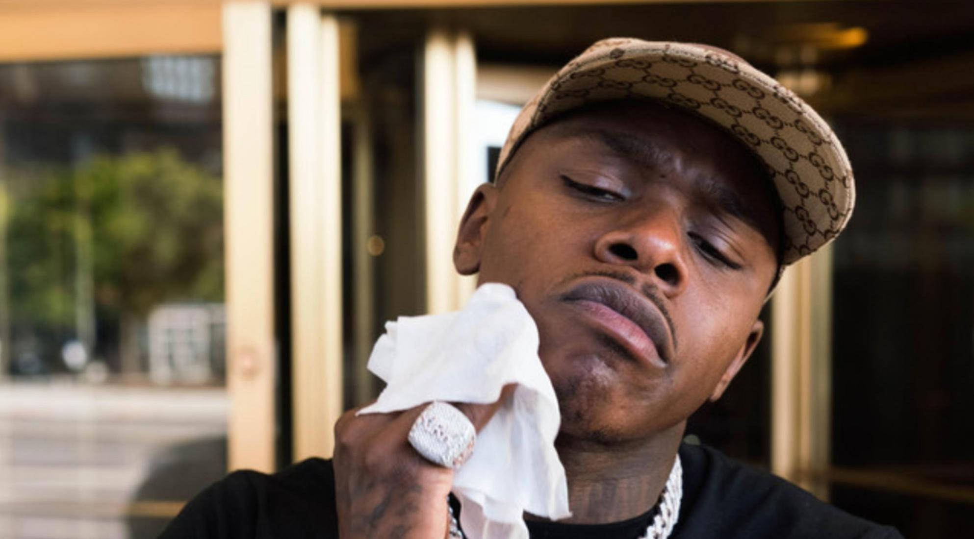 Dababy, Gucci cap, diamond ring, Full HD Desktop Wallpaper