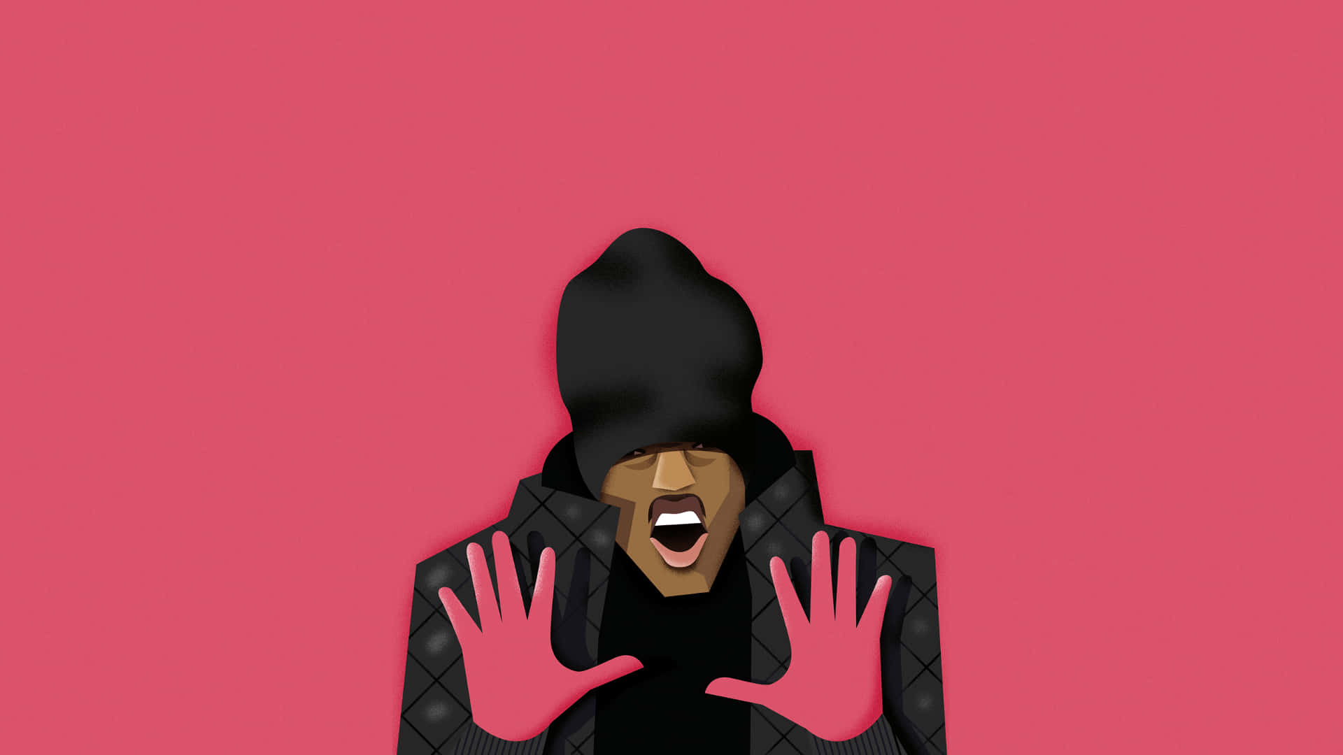 Dababy, cartoon, black hood, Full HD Desktop Wallpaper