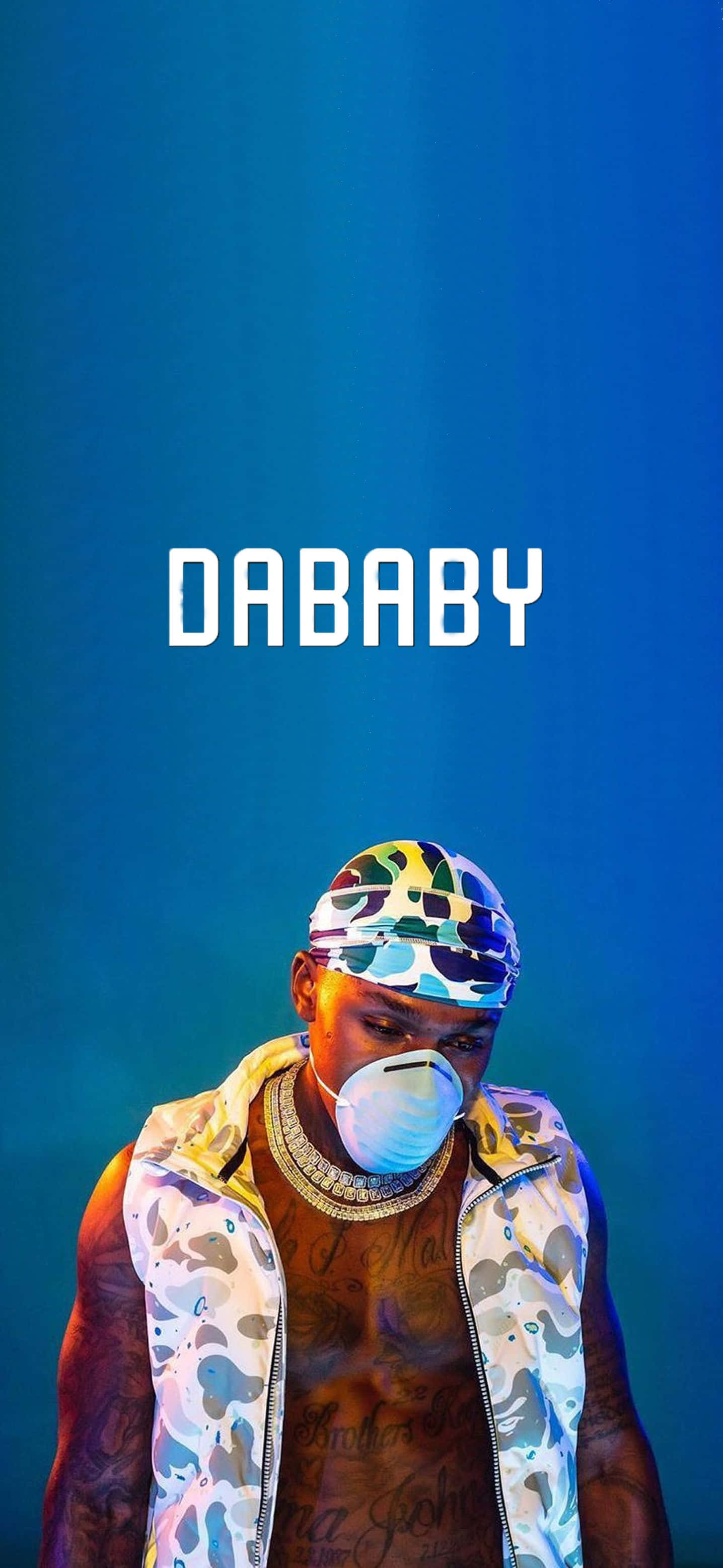 dababy, camouflage, bandana, 2K Phone Wallpaper
