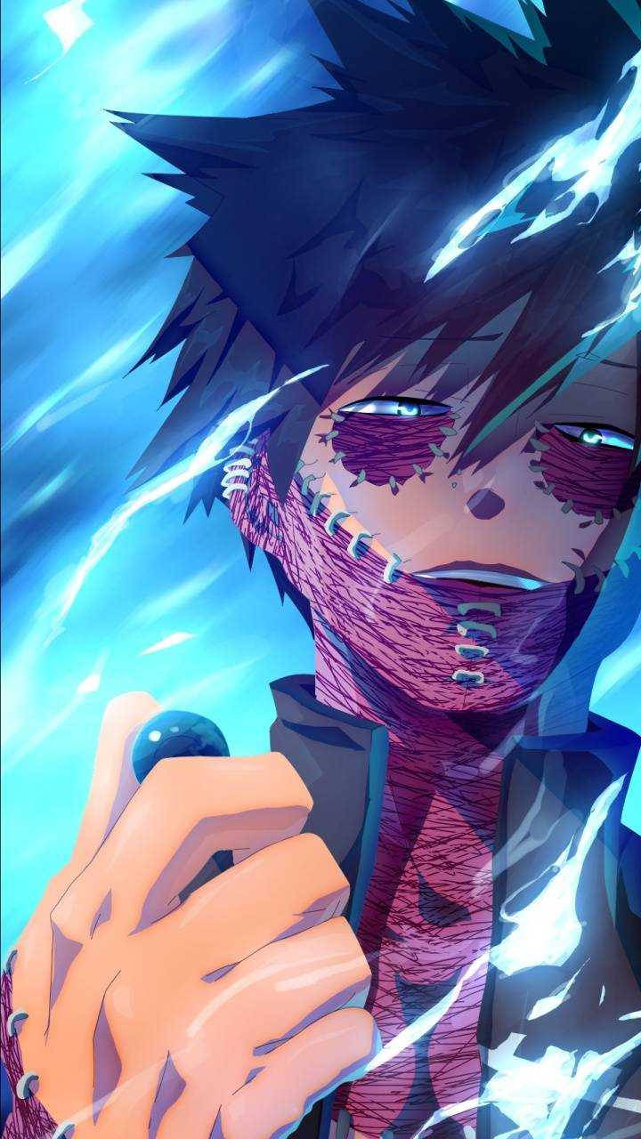 Dabi Aesthetic, black mask, sword, HD Phone Wallpaper