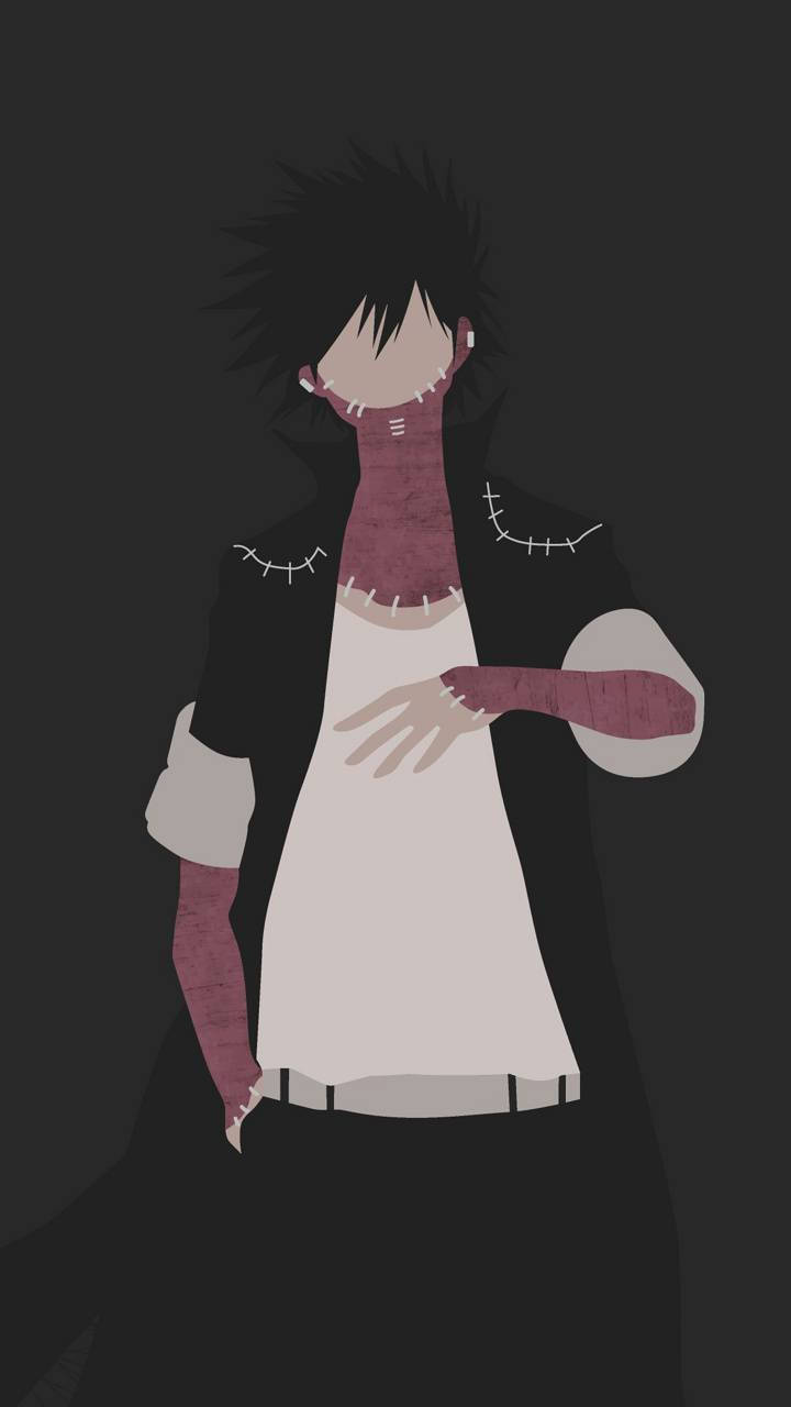 Dabi, spiky black hair, stitched purple accents, HD Phone Wallpaper