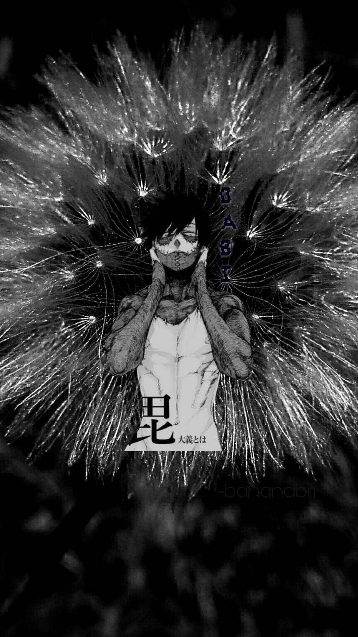 Dabi, skull mask, glowing spiky hair, HD Phone Wallpaper