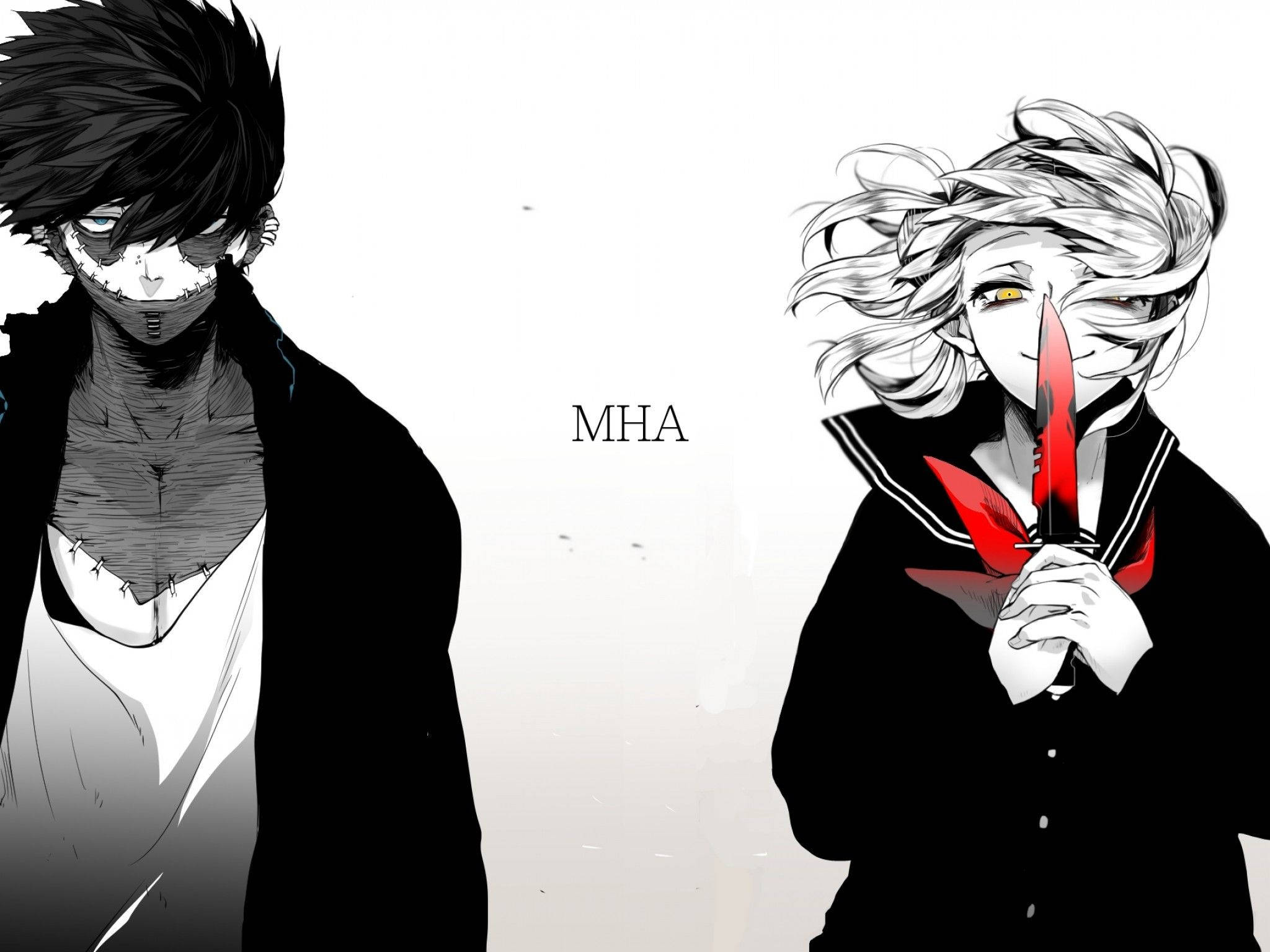 Dabi Aesthetic, sunrise, black and white scene, Full HD Desktop Wallpaper