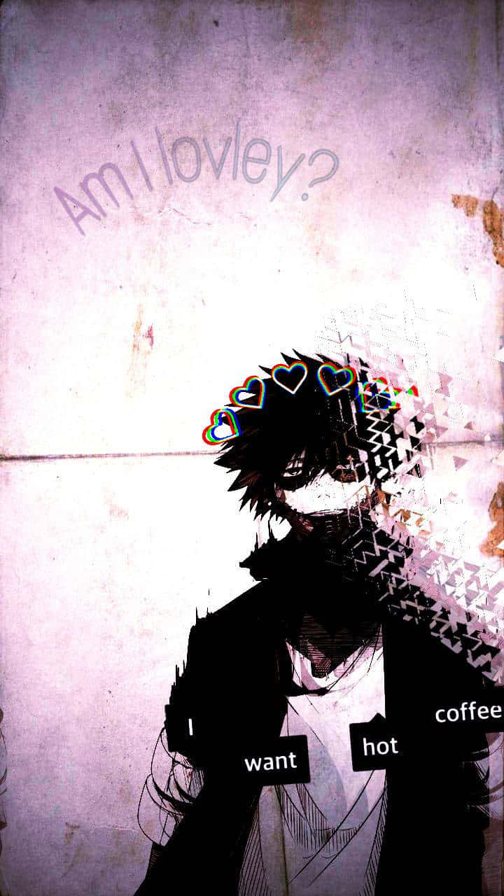 Dabi, spiky hair, hearts around his head, HD Phone Wallpaper