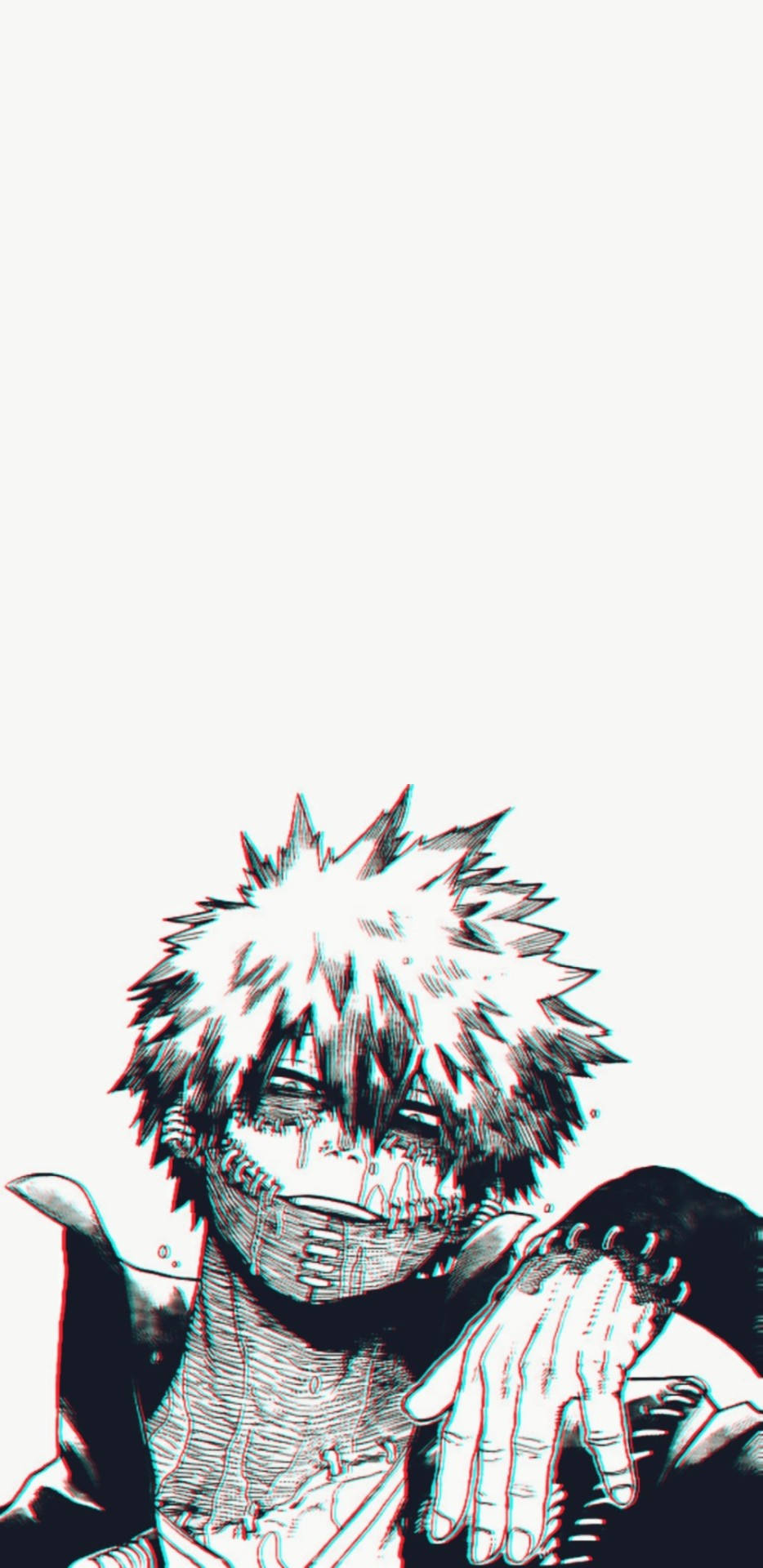 Dabi Aesthetic, spiky hair, stitched mouth, Full HD Phone Wallpaper