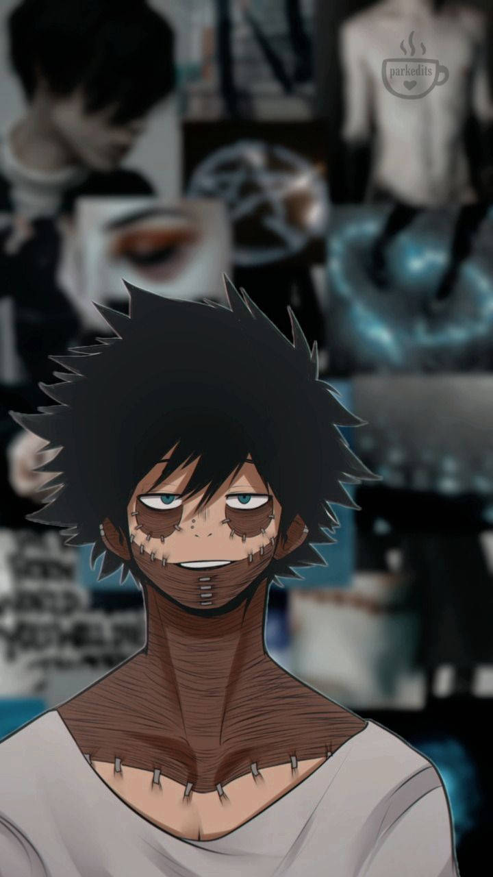 Dabi Aesthetic, spiky black hair, stitched facial scars, HD Phone Wallpaper