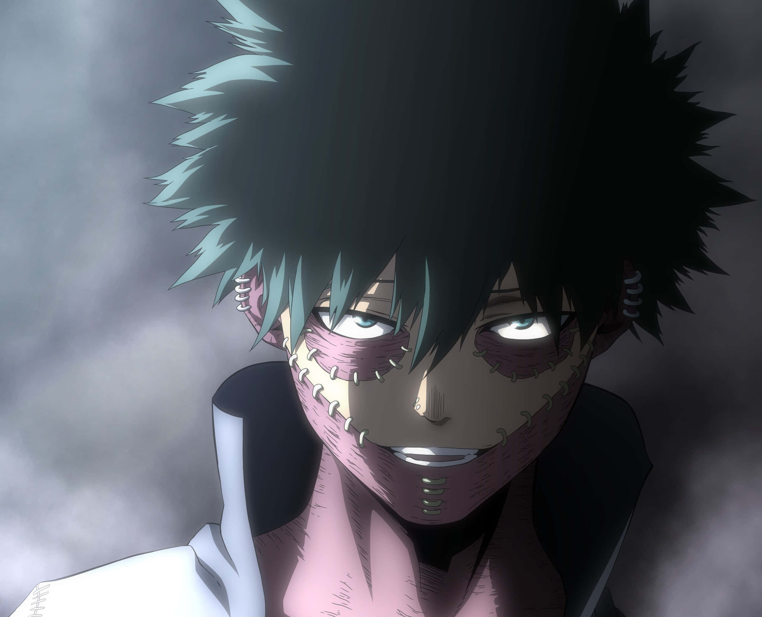 Dabi, Boku No Hero, spiky black hair, 2K Desktop Wallpaper
