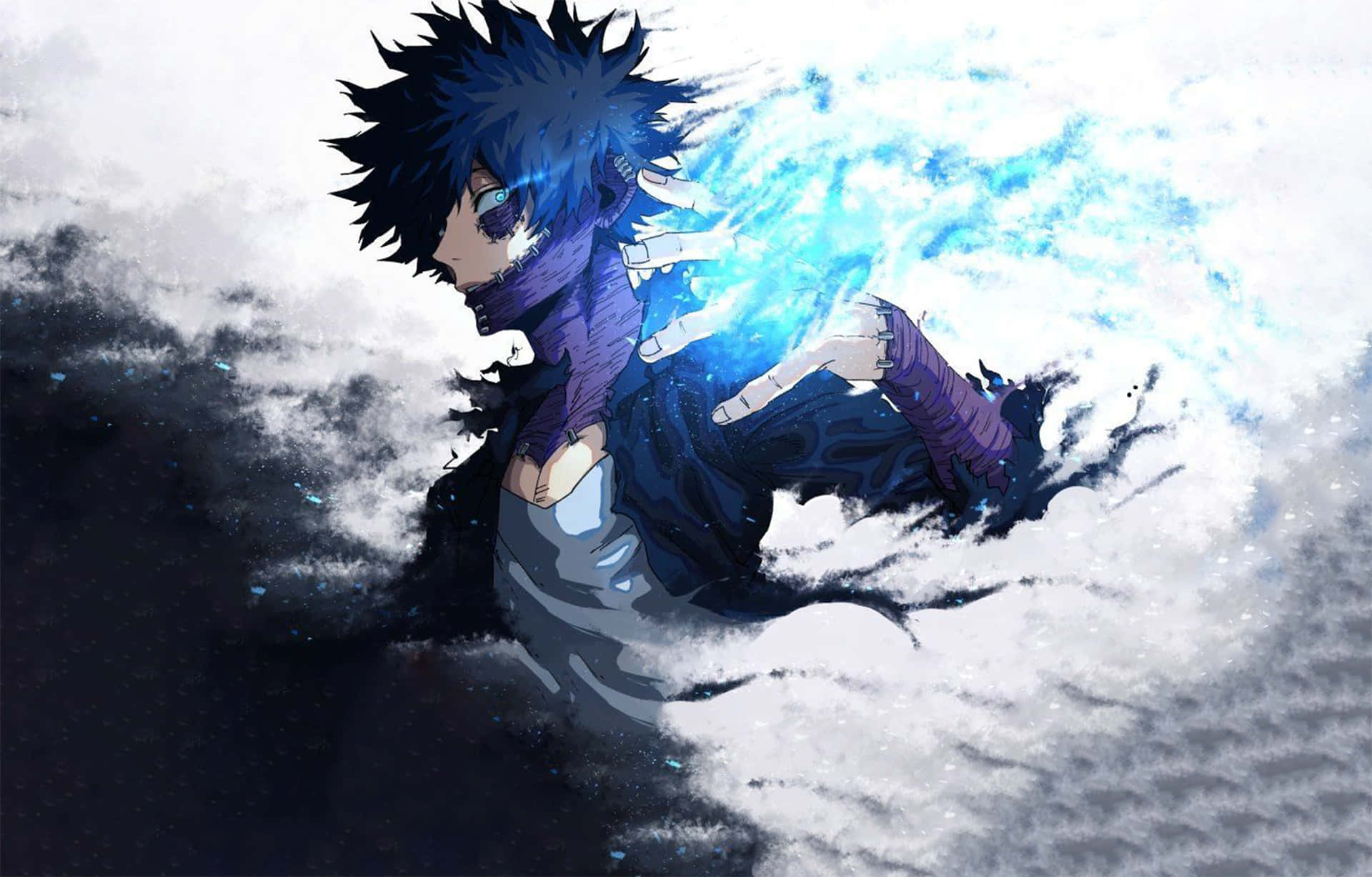 Dabi, Boku No Hero, spiky-haired anime boy, Full HD Desktop Wallpaper
