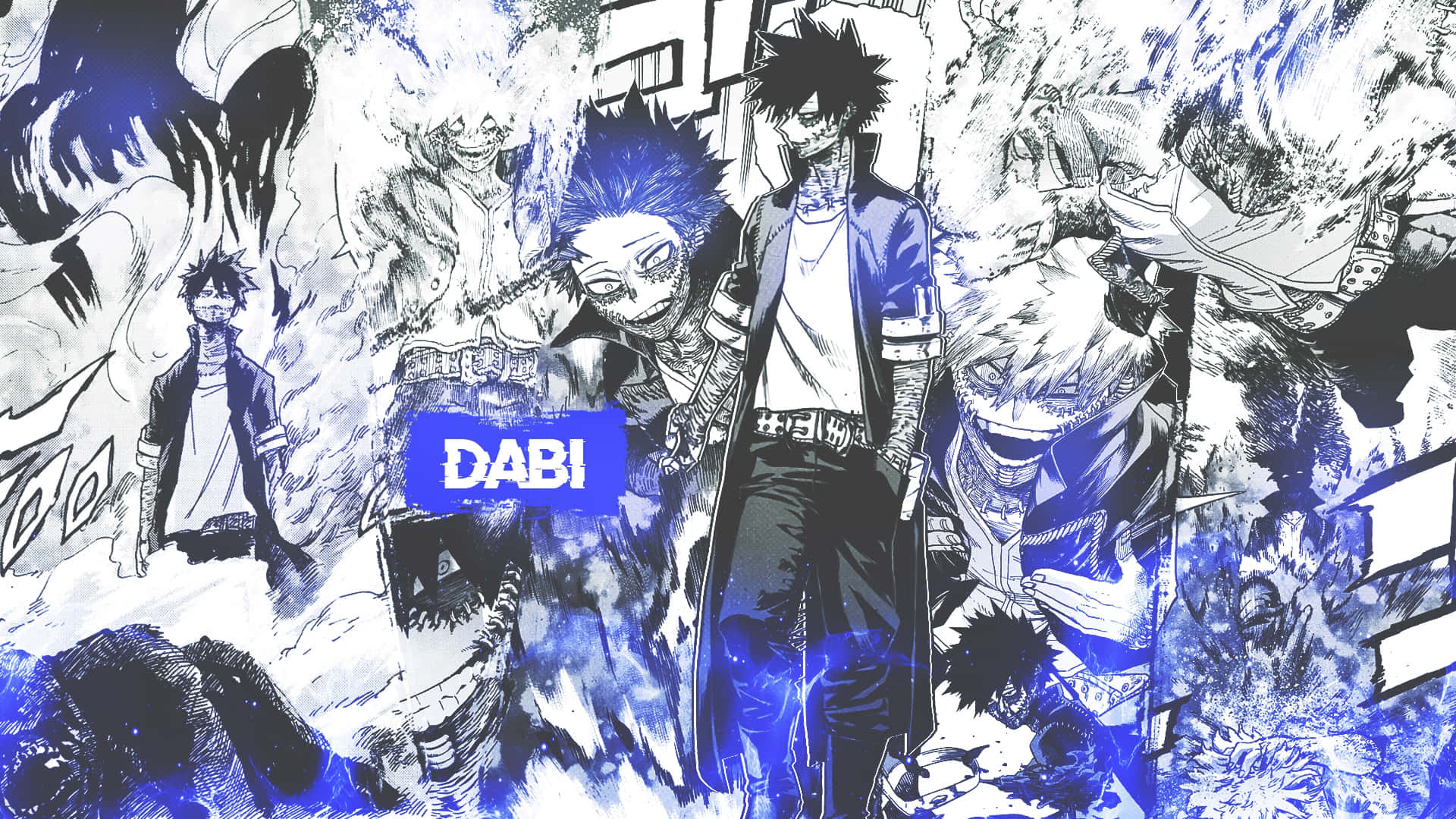 Dabi, Boku No Hero, blue energy, Full HD Desktop Wallpaper