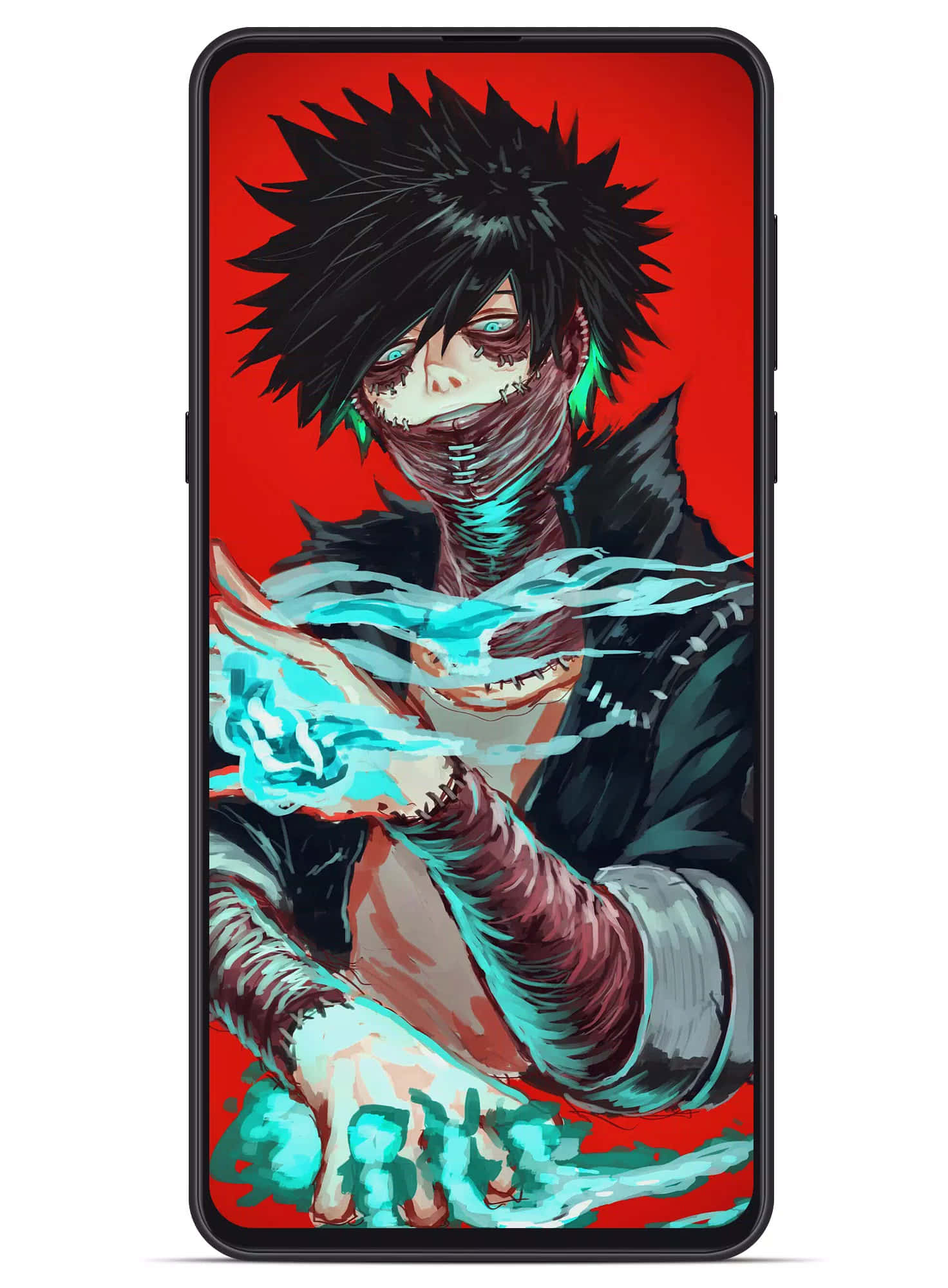 Dabi, spiky-haired anime character, bandaged face, Full HD Phone Wallpaper